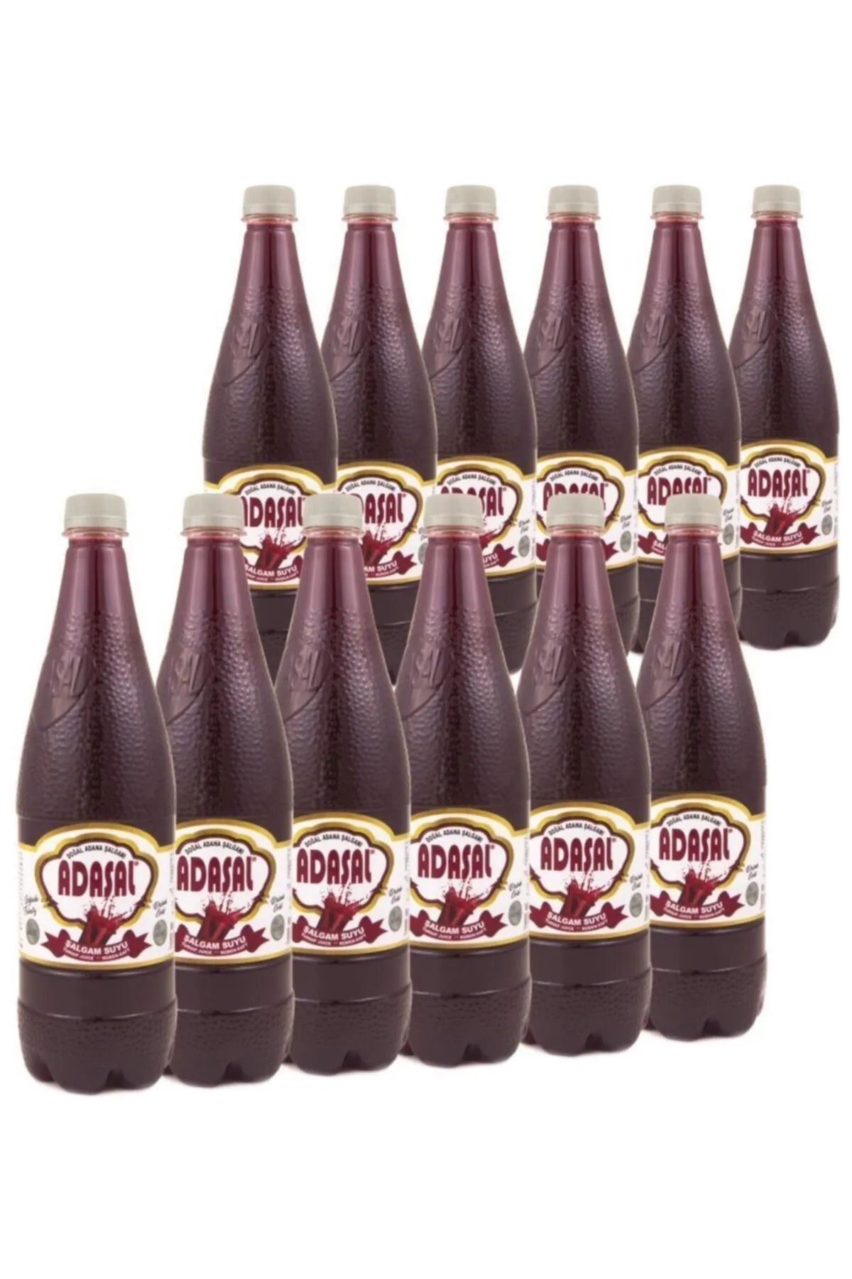 adaşal 3 Adet 1'er Litre Acısız Şalgam Suyu (toplam 3 Litre)