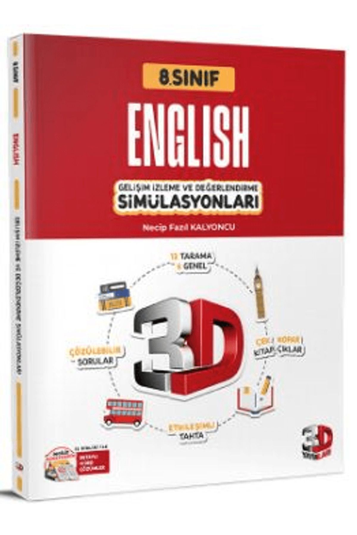 3D Yayınları 8. Sınıf Simülasyon İngilizce / Necip Fazıl Kalyoncu / 3D Yayınları / 9786259548609
