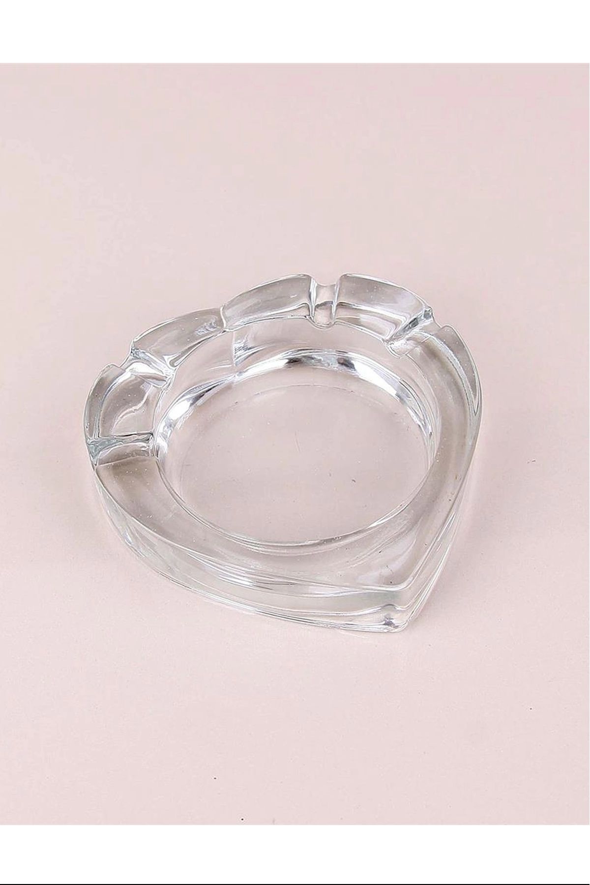 PRATİKOBA Hearth Ashtray Kalpli Cam Küllük 13 Cm Royaleks-82642