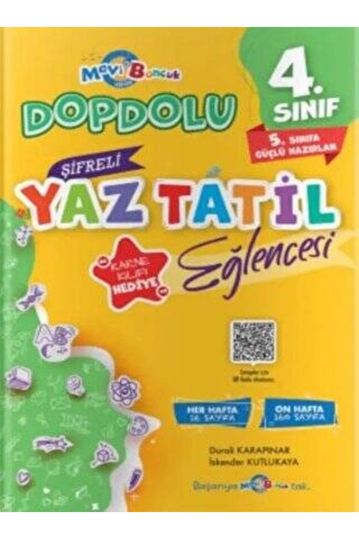 Mavi Boncuk 4. Sınıf Şifreli Yaz Tatil Eğlencesi Mavi Boncuk Yayınları