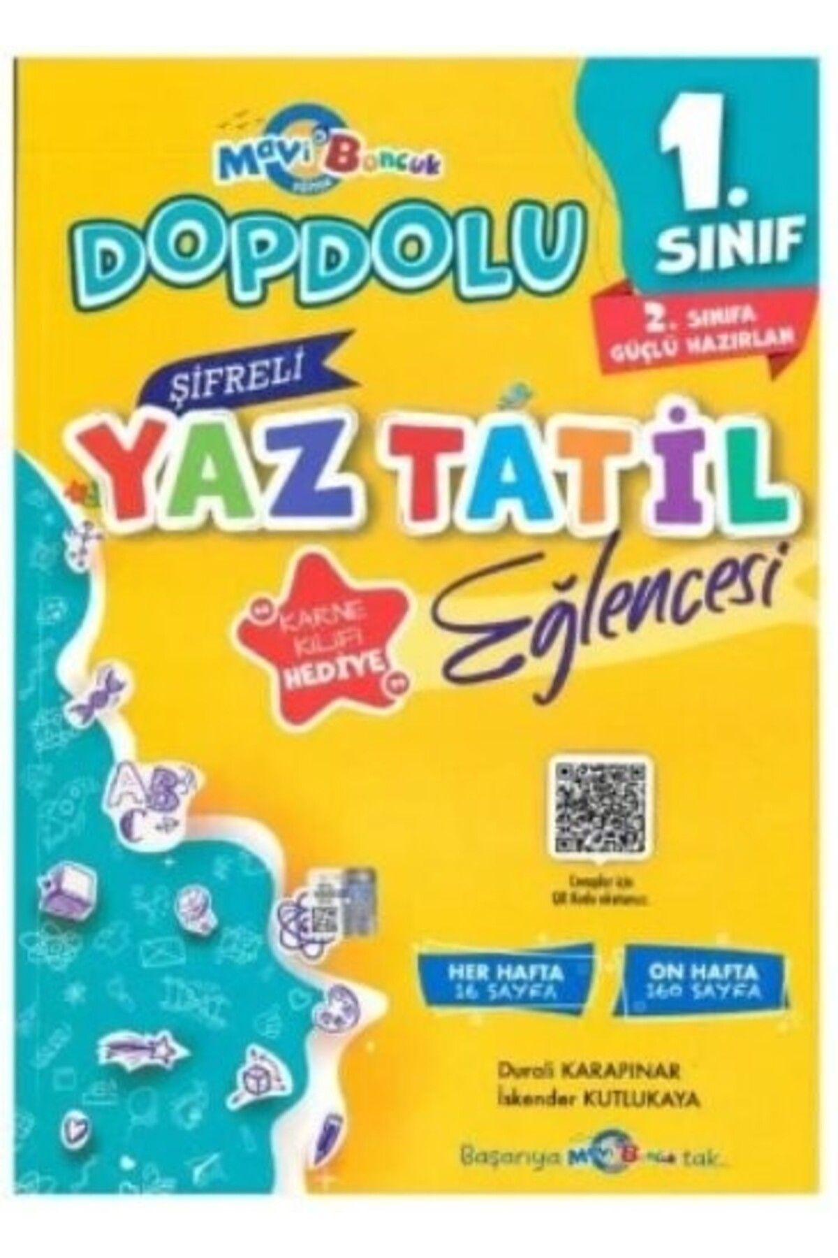 Mavi Boncuk 1. Sınıf Şifreli Yaz Tatil Eğlencesi Mavi Boncuk Yayınları