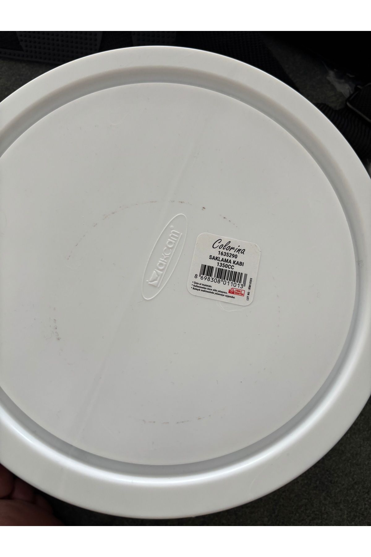 DİBA AVM-20 cm Glass Storage Container Salad Bowl Diameter 20 cm Height 7 cm Volume 1350 Cc 3