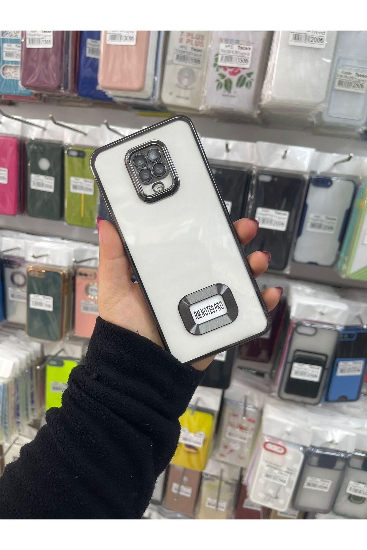 TECNOTREND Redmi Note 9 Pro/Note 9s Uyumlu Kılıf Kamera Korumalı Logo Gösteren Omega Kapak