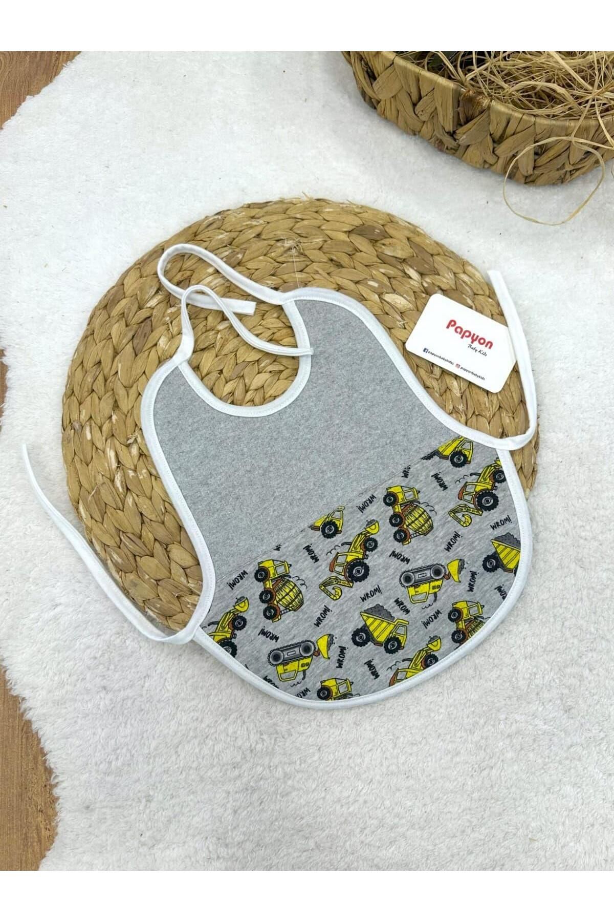Papyon Baby Kids Büyük Boy Baskılı Penye Bebek Önlük