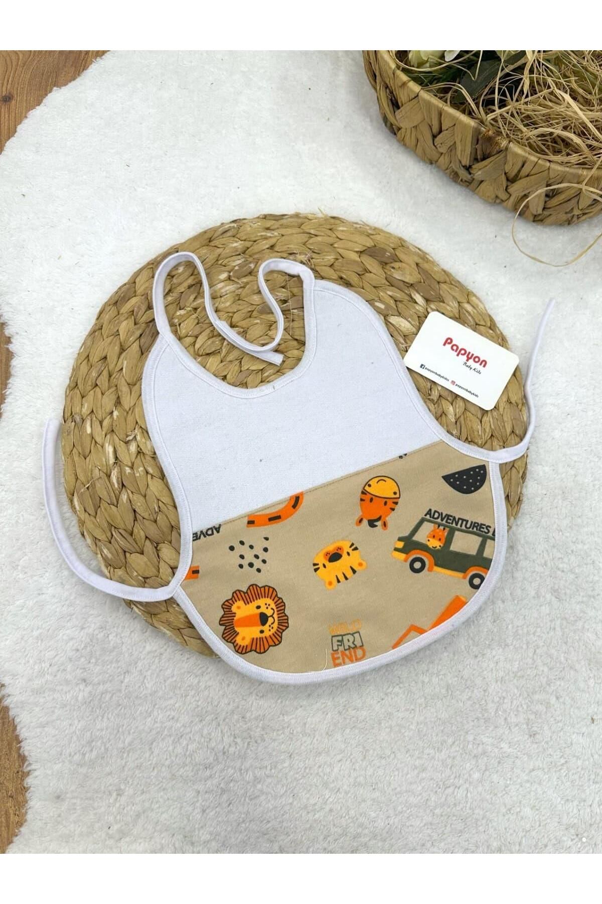 Papyon Baby Kids Büyük Boy Baskılı Penye Bebek Önlük
