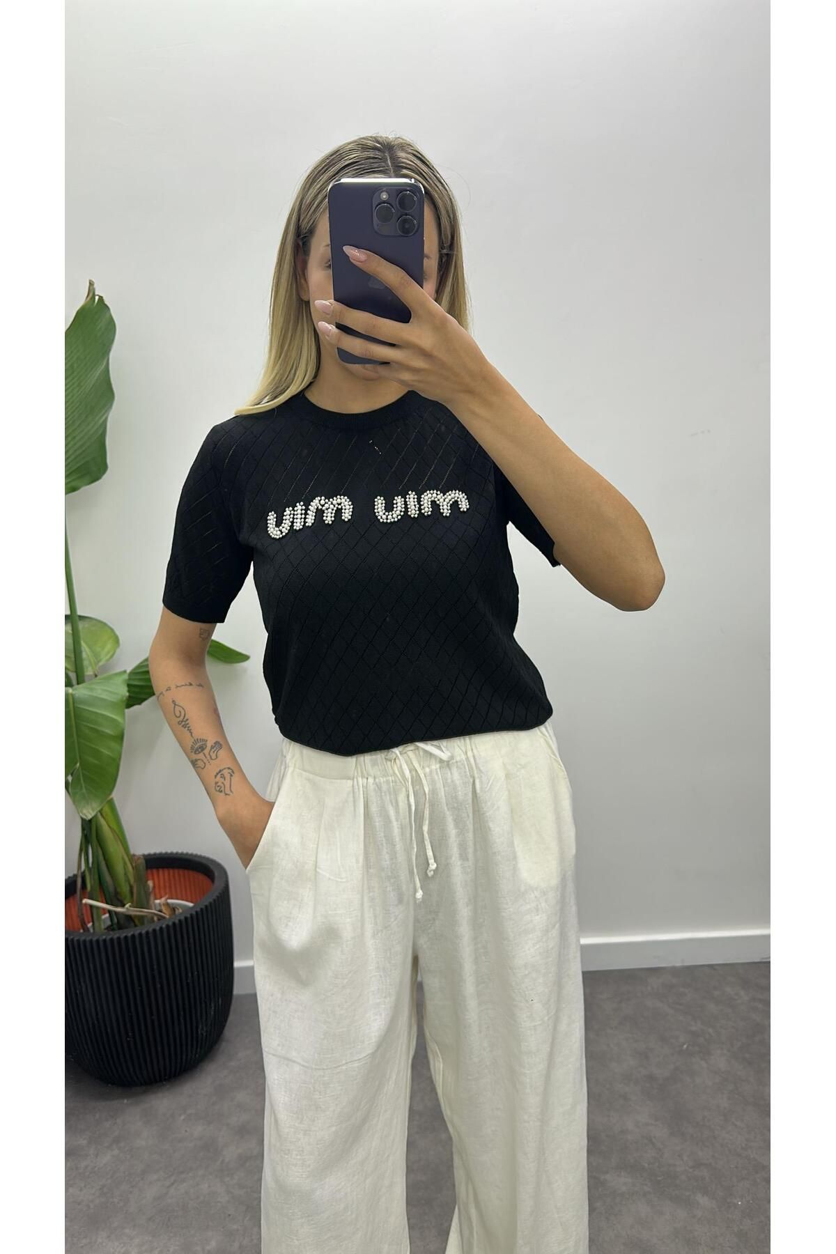 Acar Boutique MiuMiu Merserize Triko Bluz