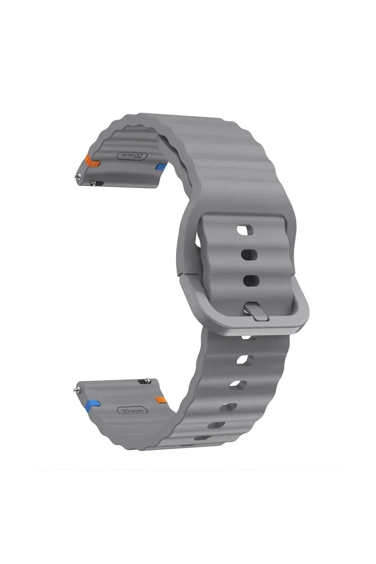 Dmay Amazfit Bip S / Bip Lite / Bip U / Bip U Pro Uyumlu Tokalı Silikon Kordon 20MM