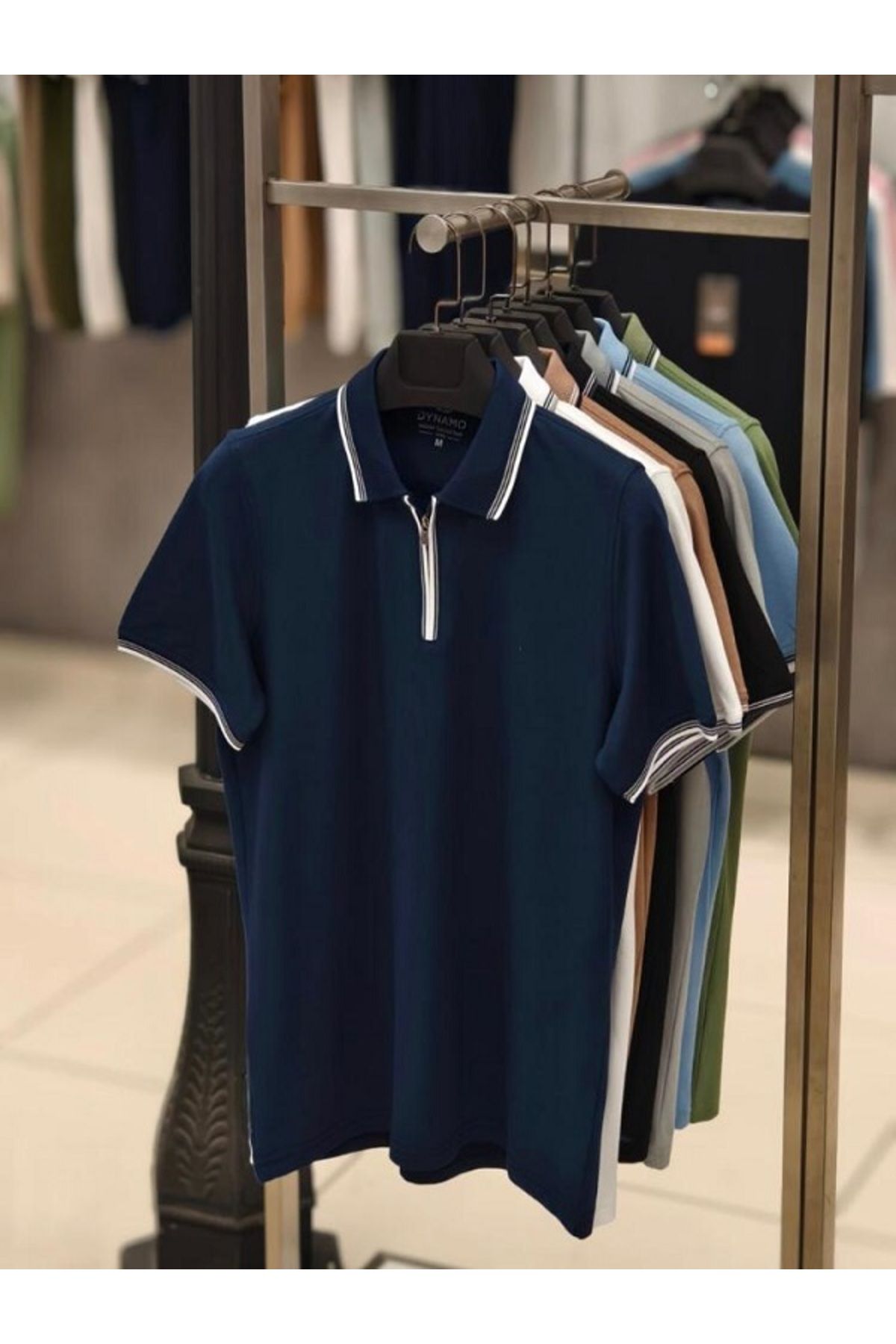 DYNAMO ERKEK POLO YAKA FERMUARLI T-SHİRT 236