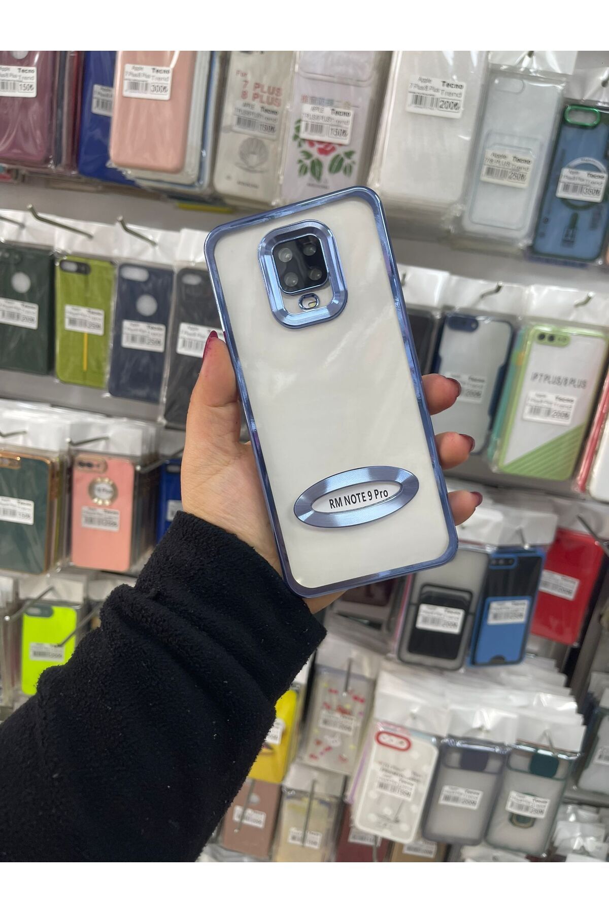 TECNOTREND Redmi Note 9 Pro/Note 9s Uyumlu Kılıf Kamera Korumalı Logo Gösteren Omega Kapak