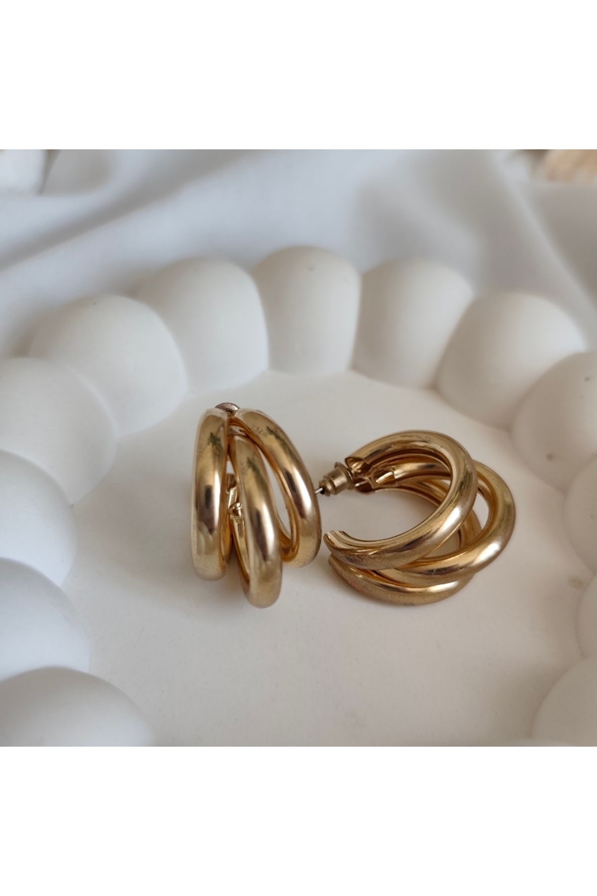 miyesa stainless steel Çelik Midye Küpe
