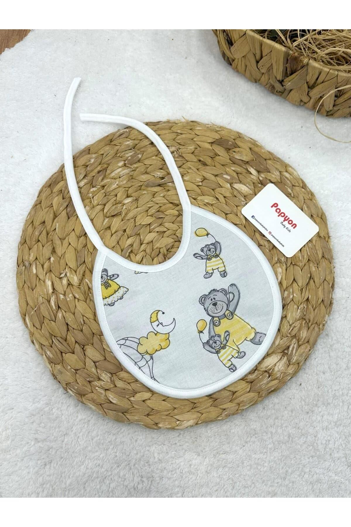 Papyon Baby Kids Küçük Boy Baskılı Penye Bebek Önlük