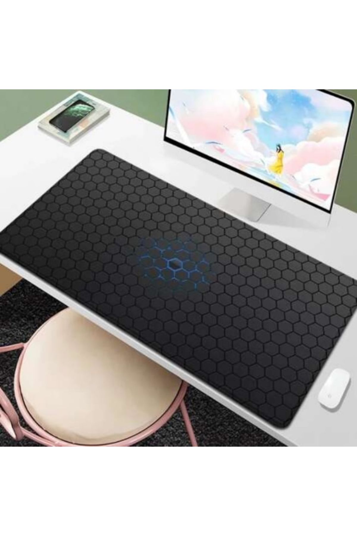 varioshop-VarioShop® Gaming Mousepad, Waterproof, Anti-Slip Coating, Large Work Surface, Comfortable 7
