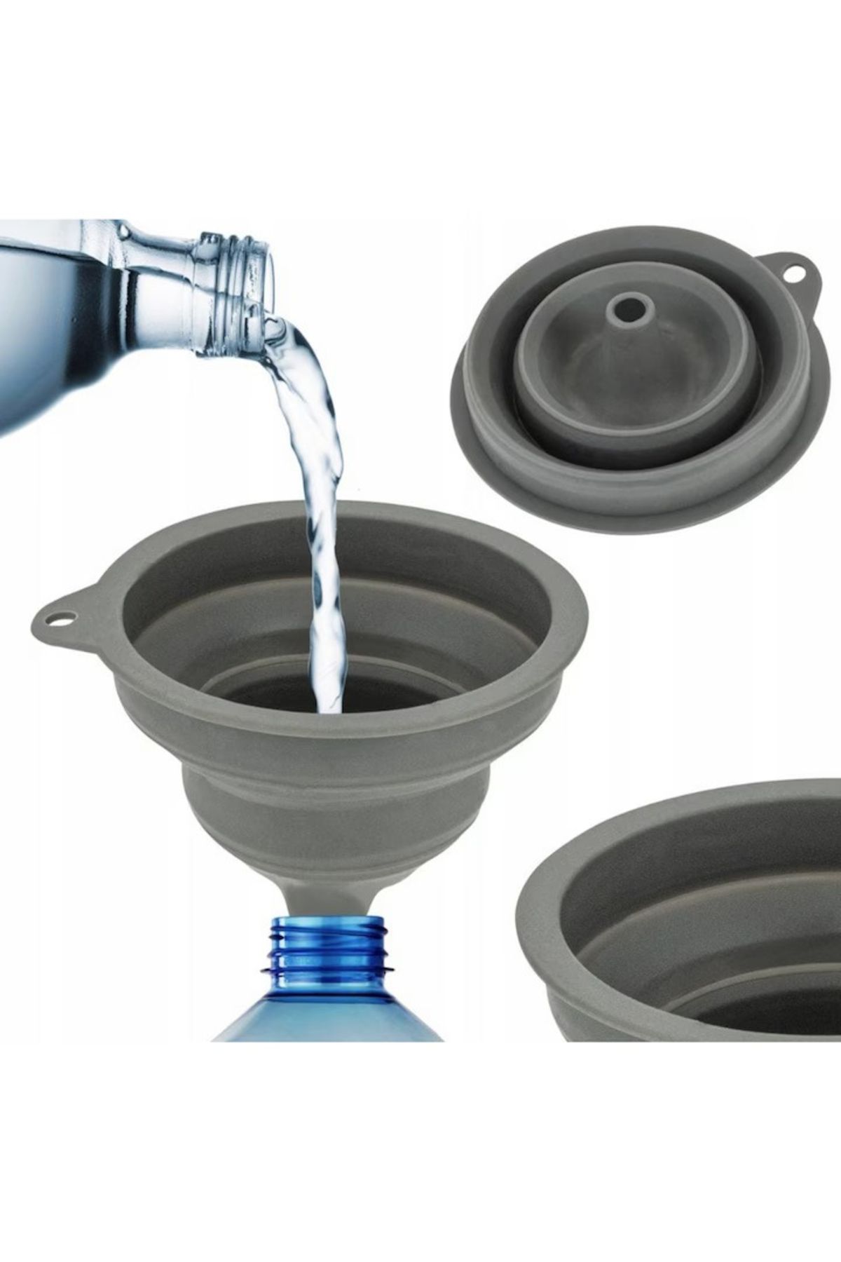 varioshop-VarioShop® universal silicone funnel, foldable, high temperature resistant, flexible, not ABS 7