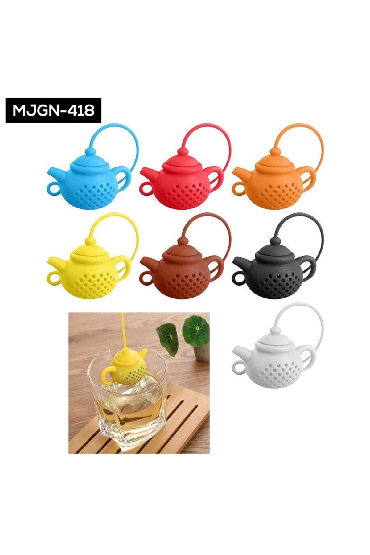 Modafiks Çaydanlık Tasarımlı Çay Demleme Süzgeçi