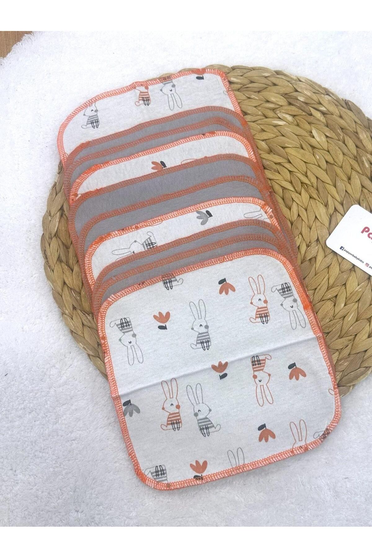 Papyon Baby Kids Baskılı Bebek Ağız Silme Mendili Ağız Bezi