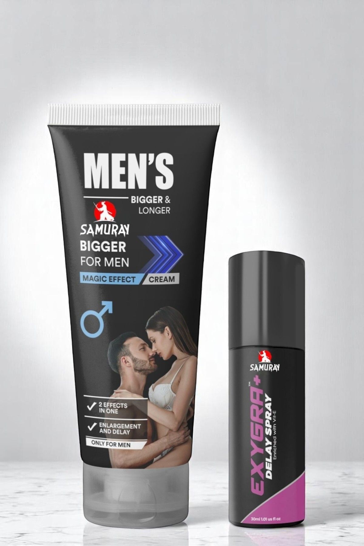 SAMURAY Büyütücülü Krem ve 30 ml Sprey ile Cinsel Performansınızı Zirveye Taşıyın