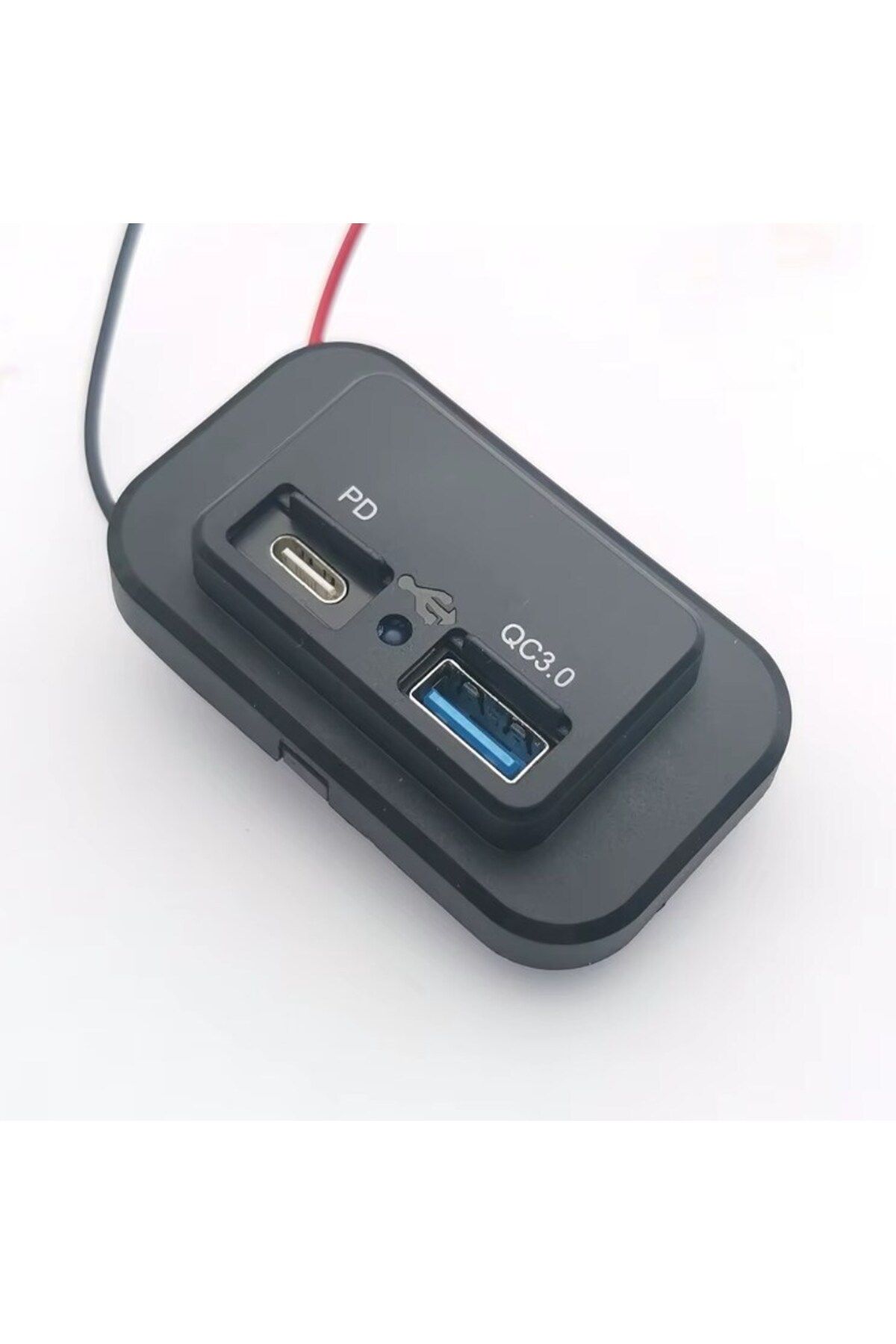 Hasyılmaz Type-C USB 2 Portlu Araç Şarj Soketi Adaptörü 12V-24V