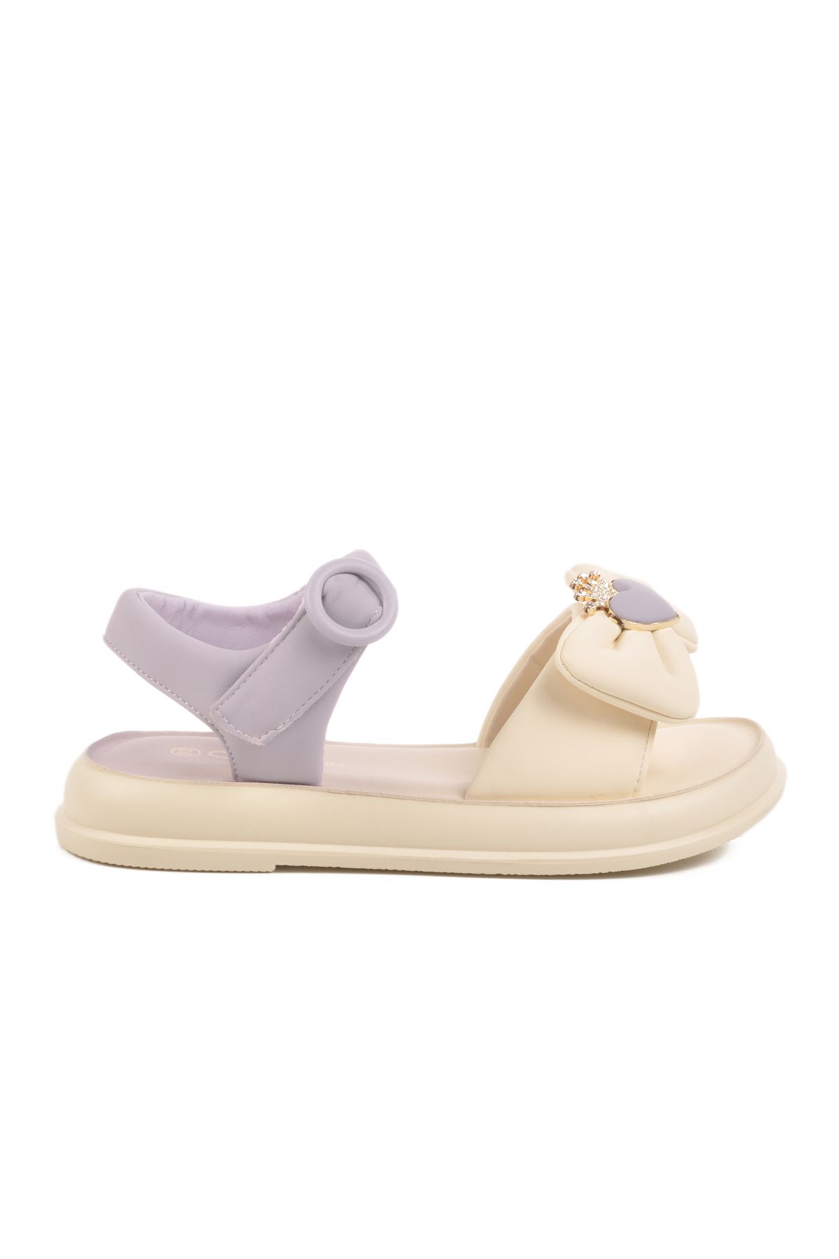 Guja Lila Hafif Esnek Taşlı Kız Çocuk Sandalet 25Y600-5 F