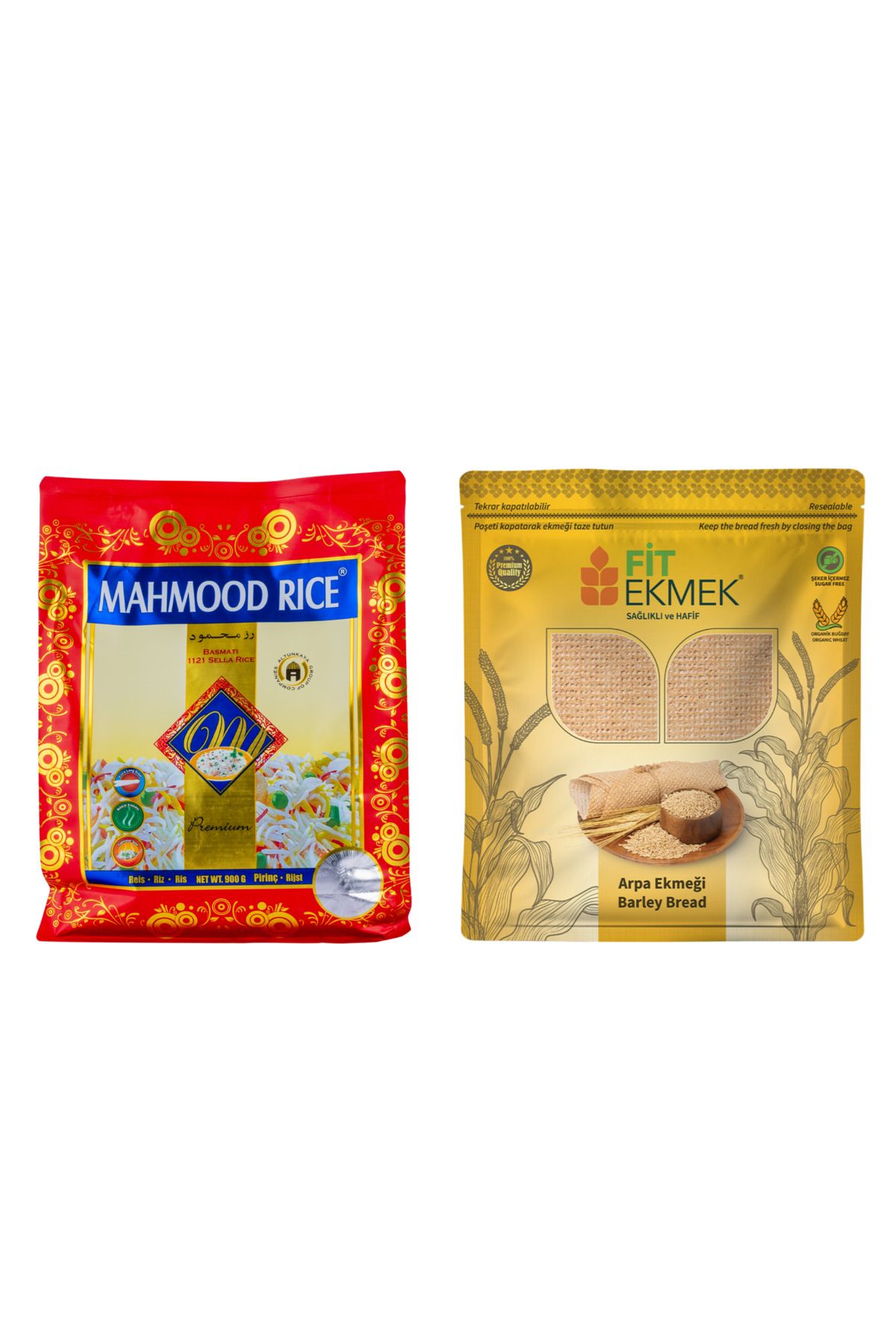 Mahmood Rıce 1121 Basmati Pirinç 900 gr ve Arpa Lavaş Ekmeği 300gr