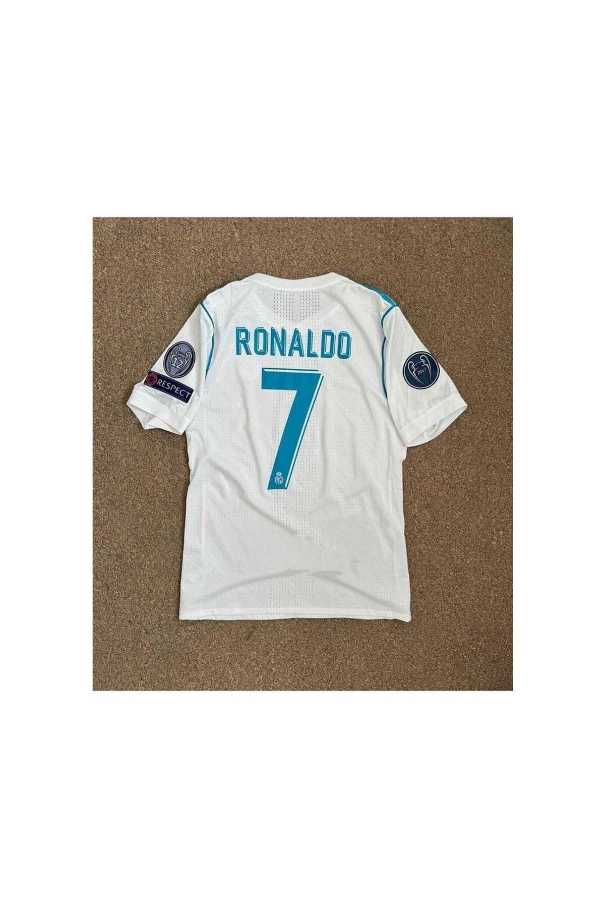 kombinezyum #7 Cristiano Ronaldo R.Madridd 2018 Kiev Şampiyonlar Ligi Finali Forması (Kısa-Kol)