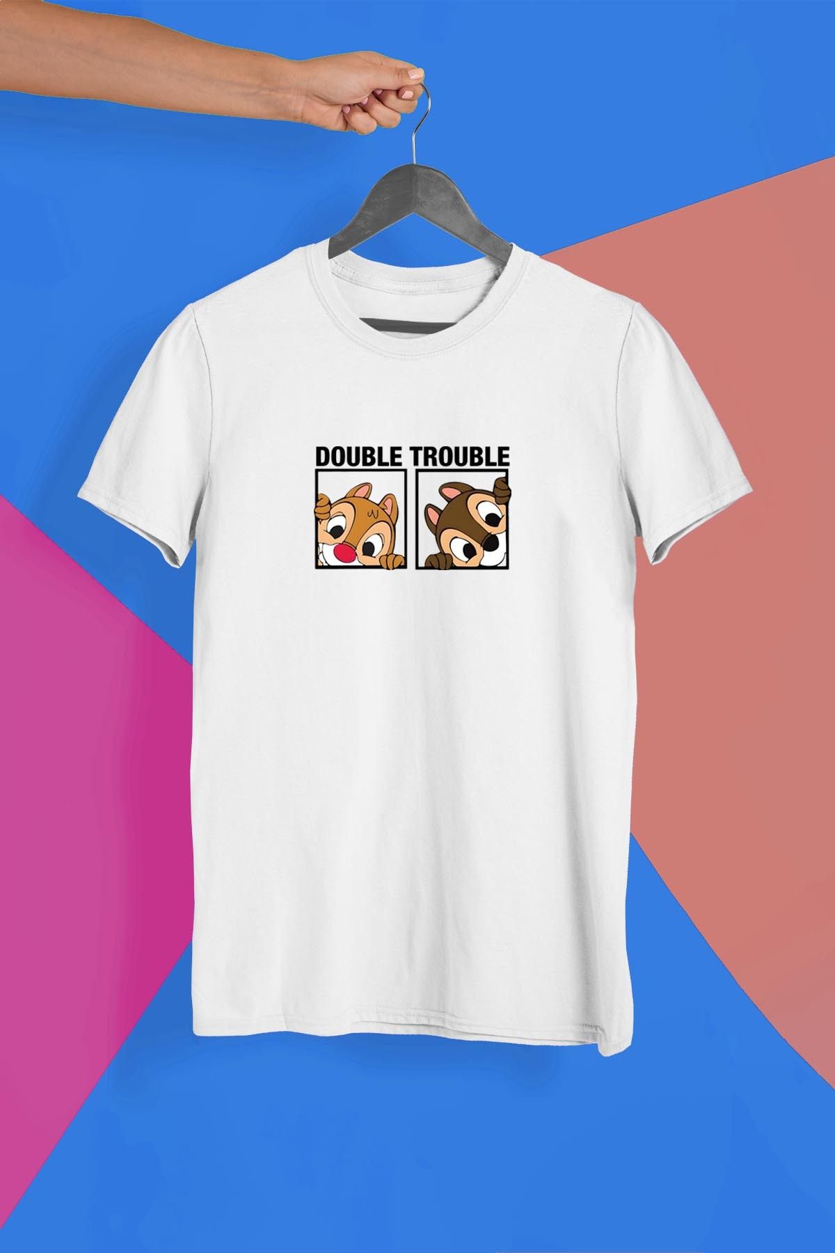 362BASKI Disney Chip And Dale Sincaplar Baskılı Tshirt