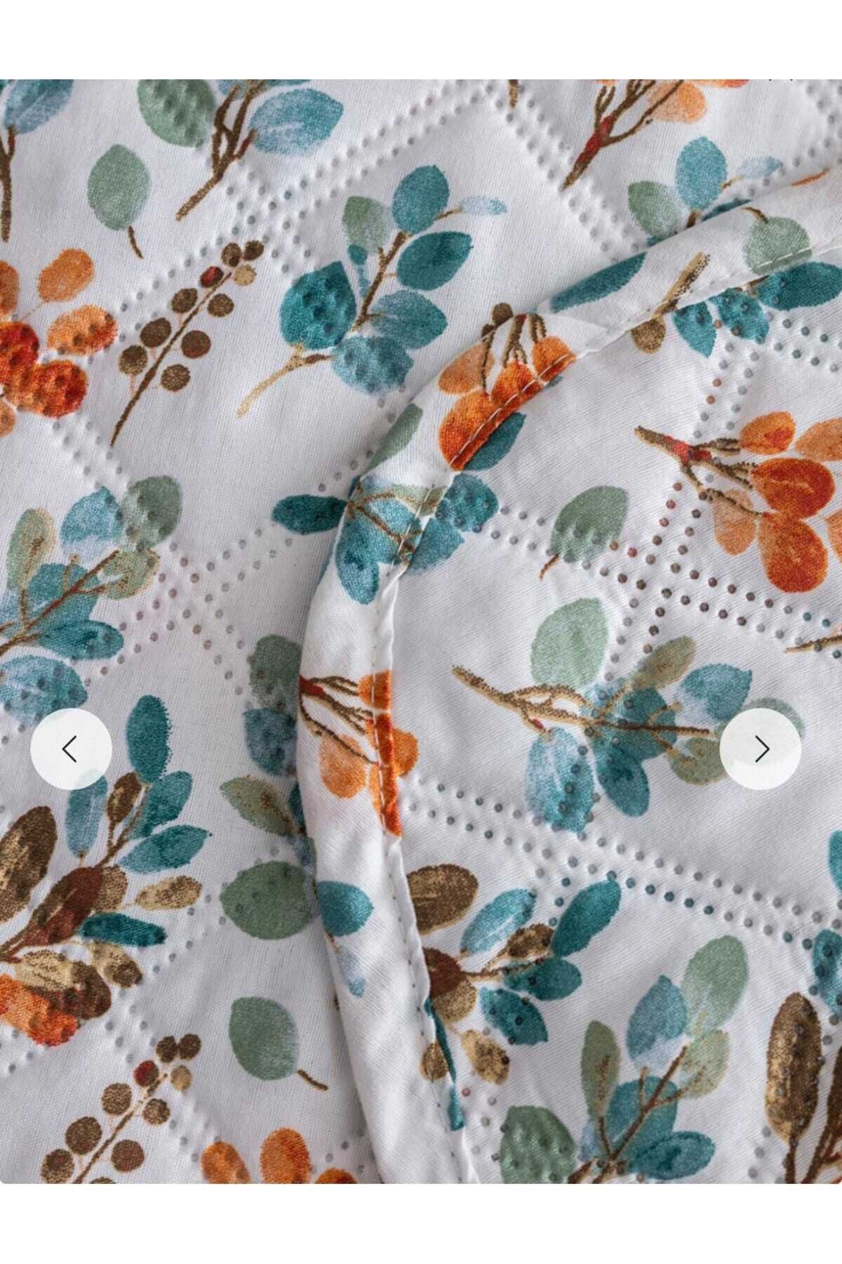 LC Waikiki-Lcw Home Mixed Flower Patterned Double Bedspread 200X220 cm 4