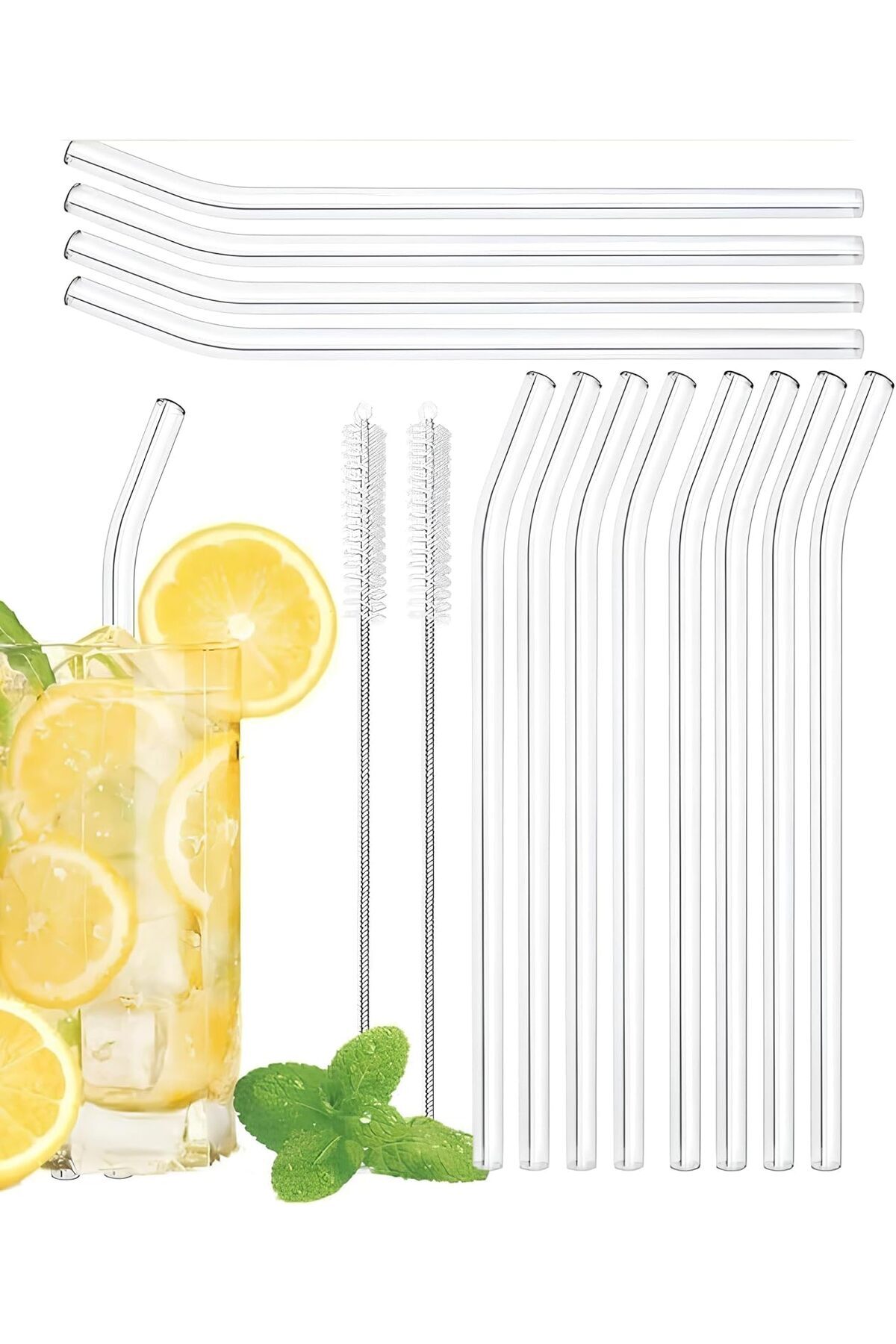 ÇARŞI HANEM 14 Parça Cam Pipet Seti 12 Adet Cam Pipet Ve 2 Adet Temizleme Fırçası Seti 1. Kalite / 9 Mm