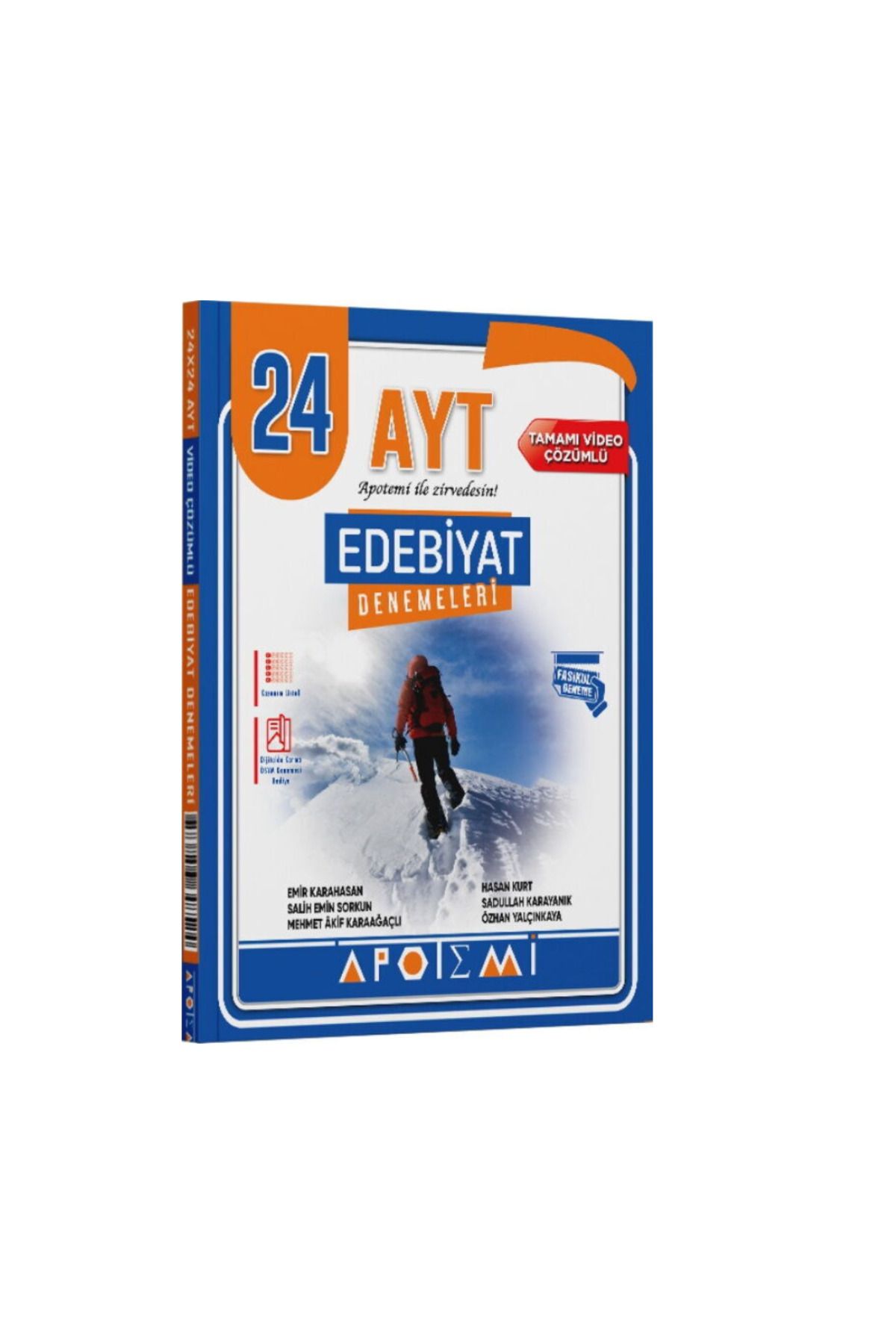 Hız ve Renk Yayınları Apotemi Yayınları AYT Edebiyat 24 Çözümlü Deneme