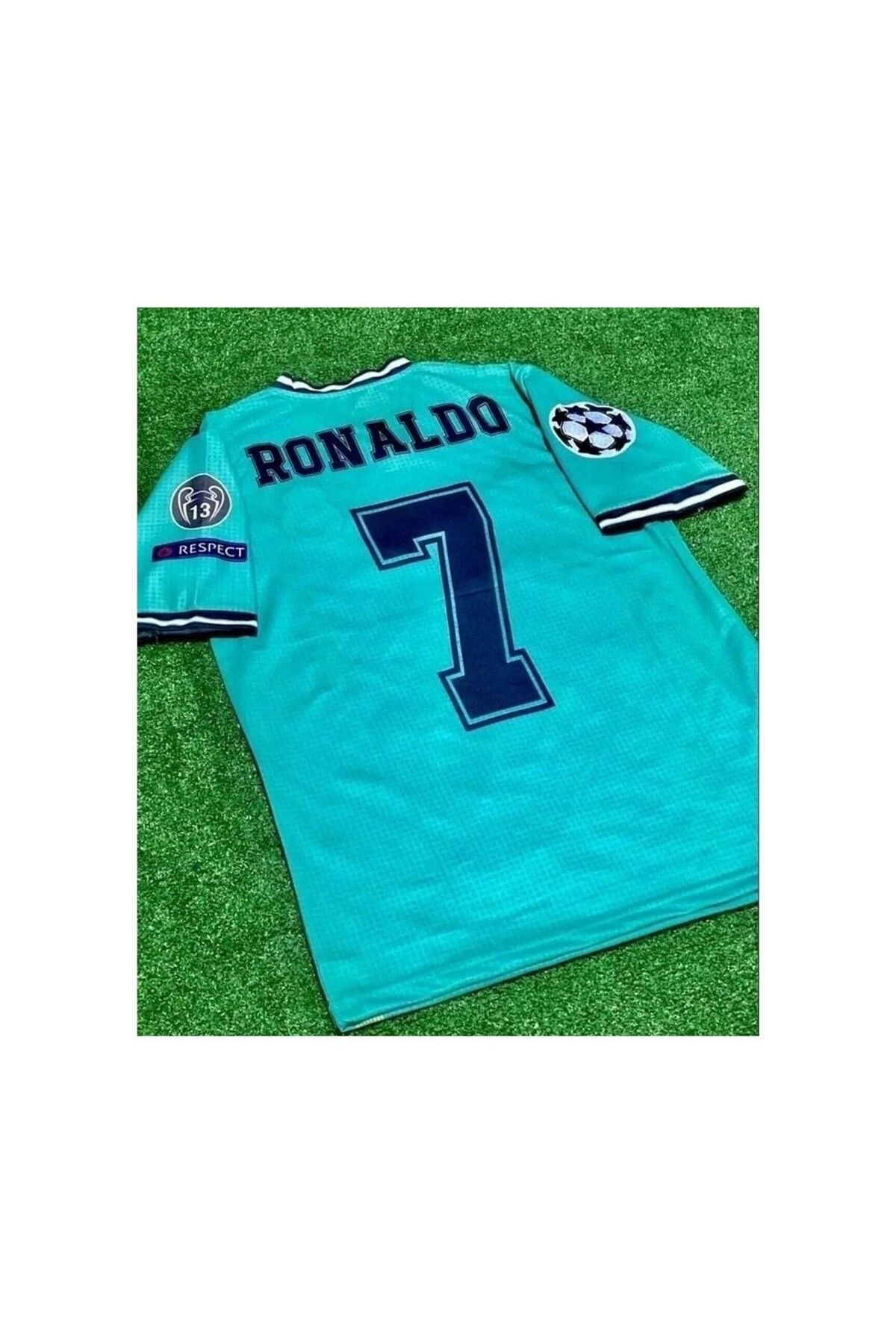 kombinezyum #7 Cristiano Ronaldo R.Madridd 2019-2020 Nostalji Forması YEŞİL