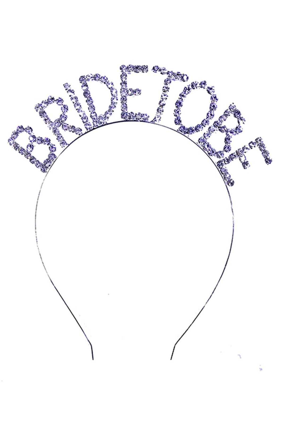 Epilons Kristal Taşlı Gümüş Renk Bride To Be Gelin Tacı
