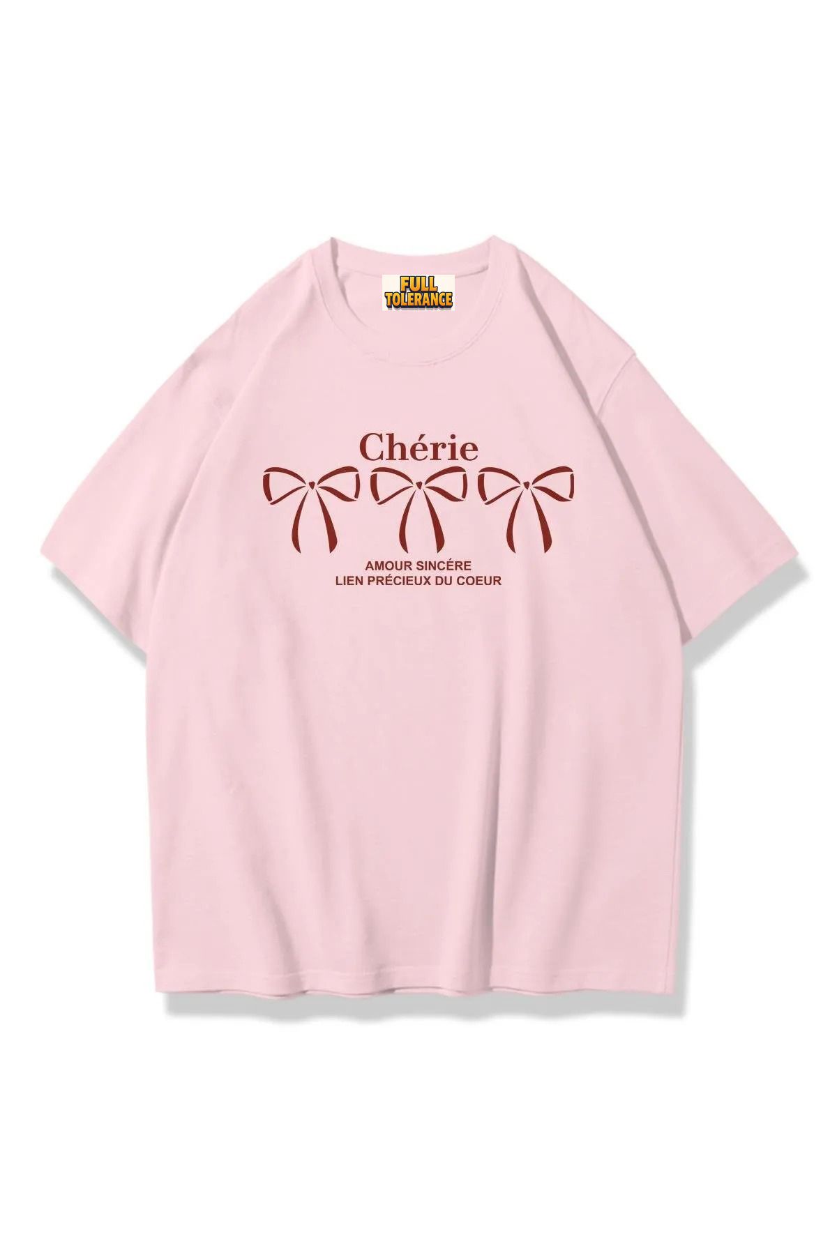 FULL TOLERANCE Kadın Cherıe Baskılı Oversize T-shirt