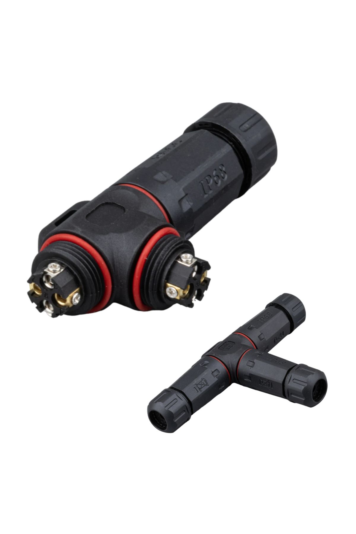 Vemora 4 PİN TELLİ 3LÜ IP68 SU GEÇİRMEZ RJ45 KONNEKTÖR (5166)