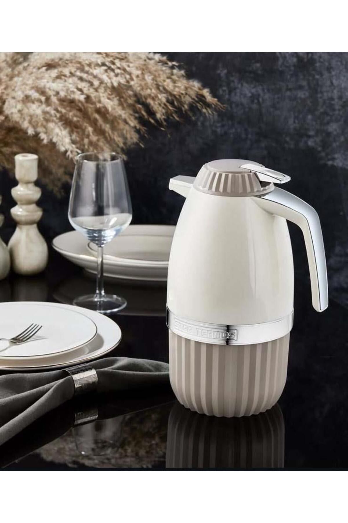 By Hanedan Cam Termos 2 Litre Sıcak Soğuk Termos Renkli