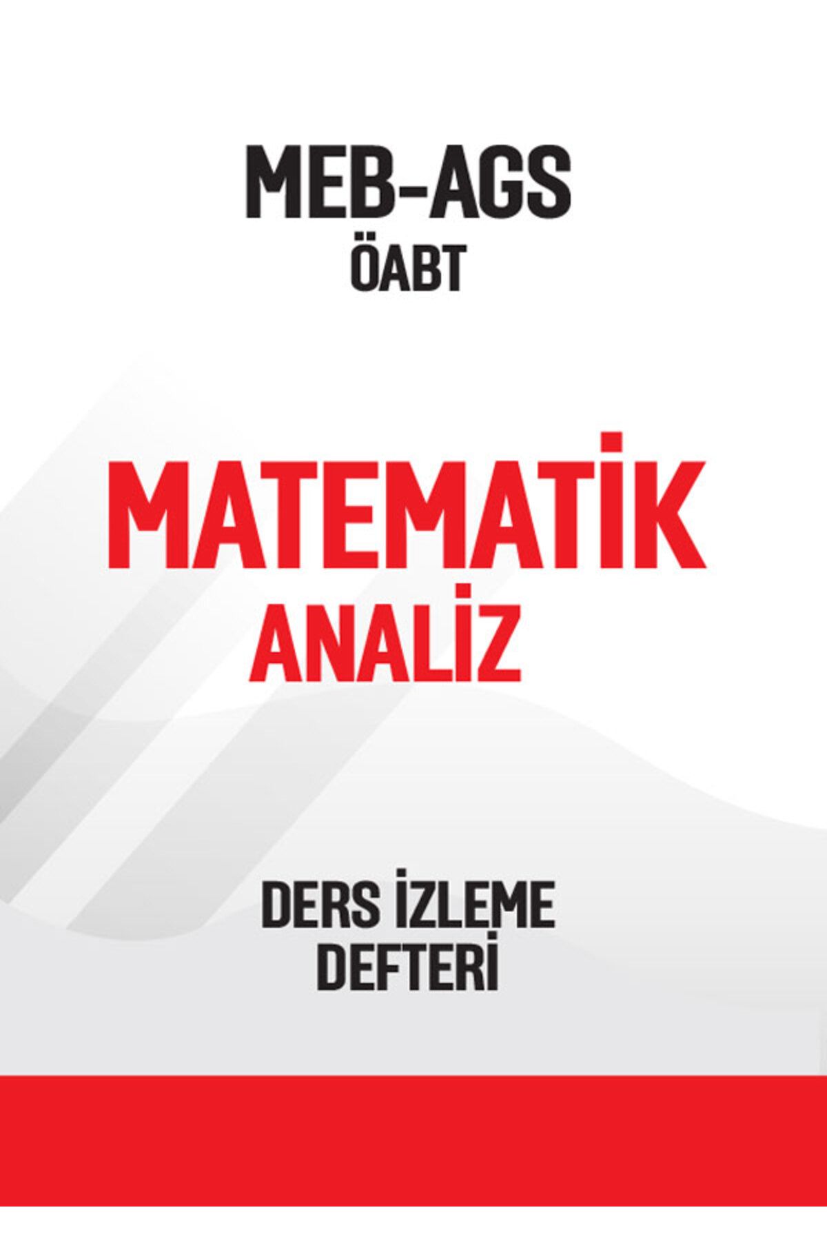 Pegem Akademi Yayıncılık ÖABT AGS Matematik Öğretmenliği Analiz Ders İzleme Defteri (Online) Pegem Yayınları