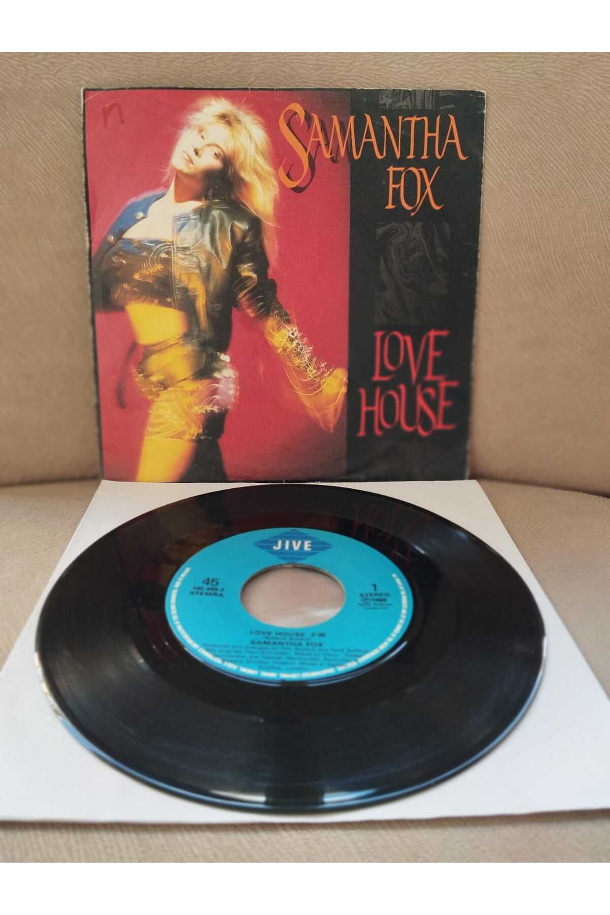 Plakperest SAMANTHA FOX - Love House - 1988 Belçika Basım 45lik Plak-2.el