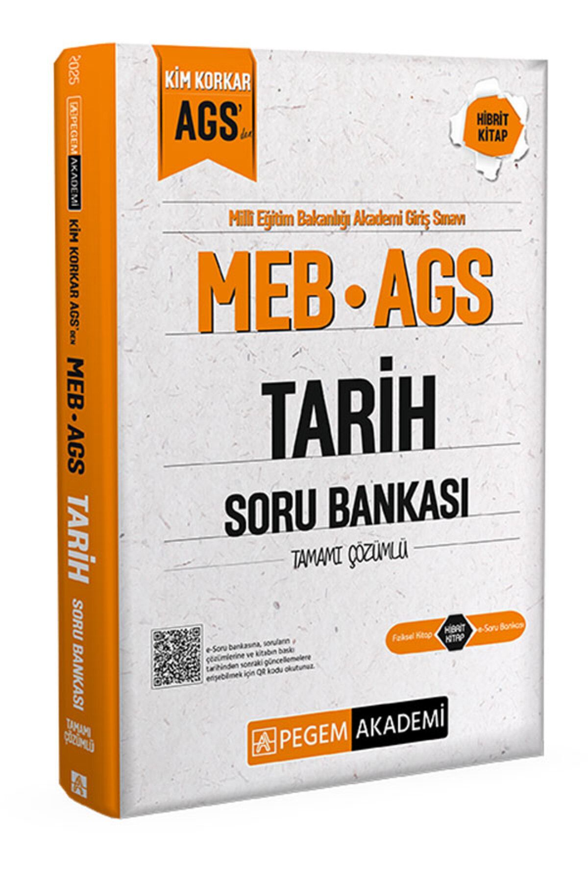 Pegem Akademi Yayıncılık MEB AGS Kim Korkar Tarih Soru Bankası Tamamı Çözümlü Pegem Yayınları