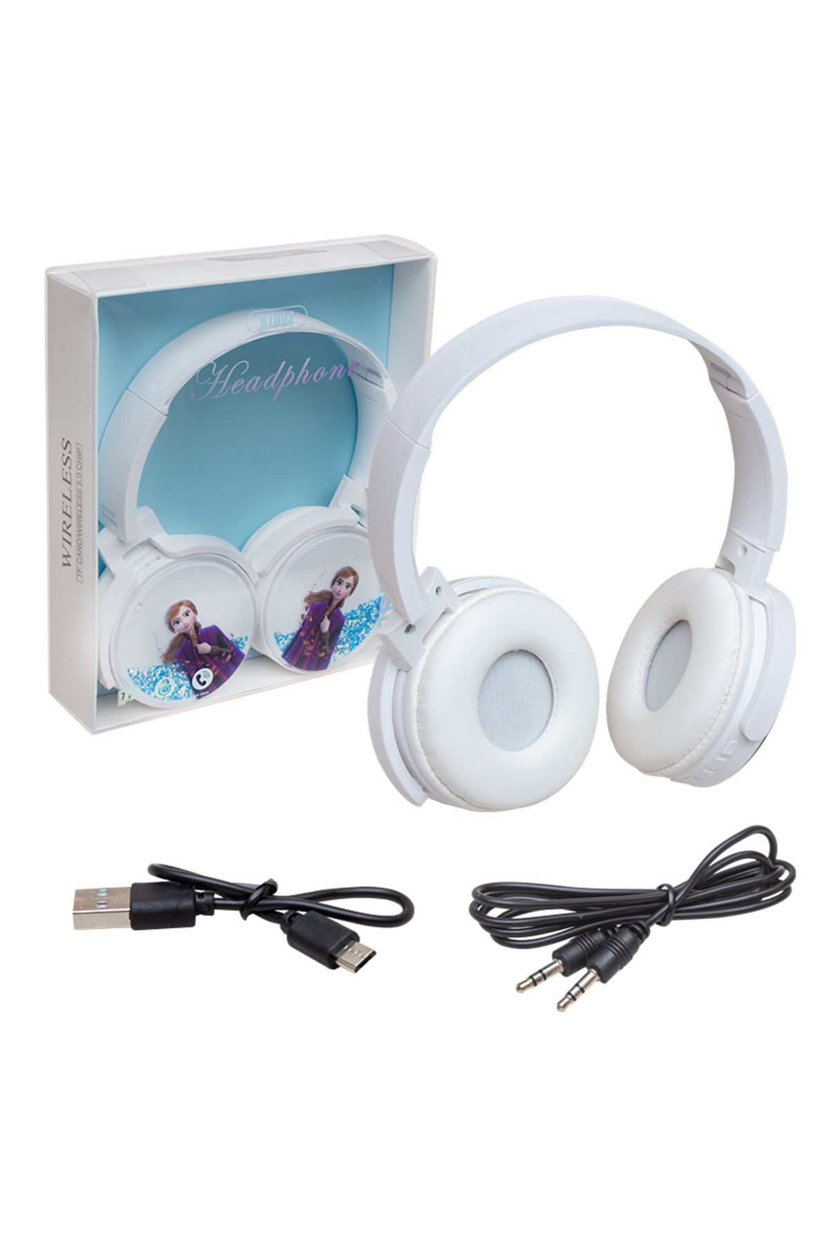 Vemora BT-002 KULAKÜSTÜ KABLOSUZ BLUETOOTH HAFIZA KART GİRİŞLİ MICKEY MOUSE KULAKLIK (5166)