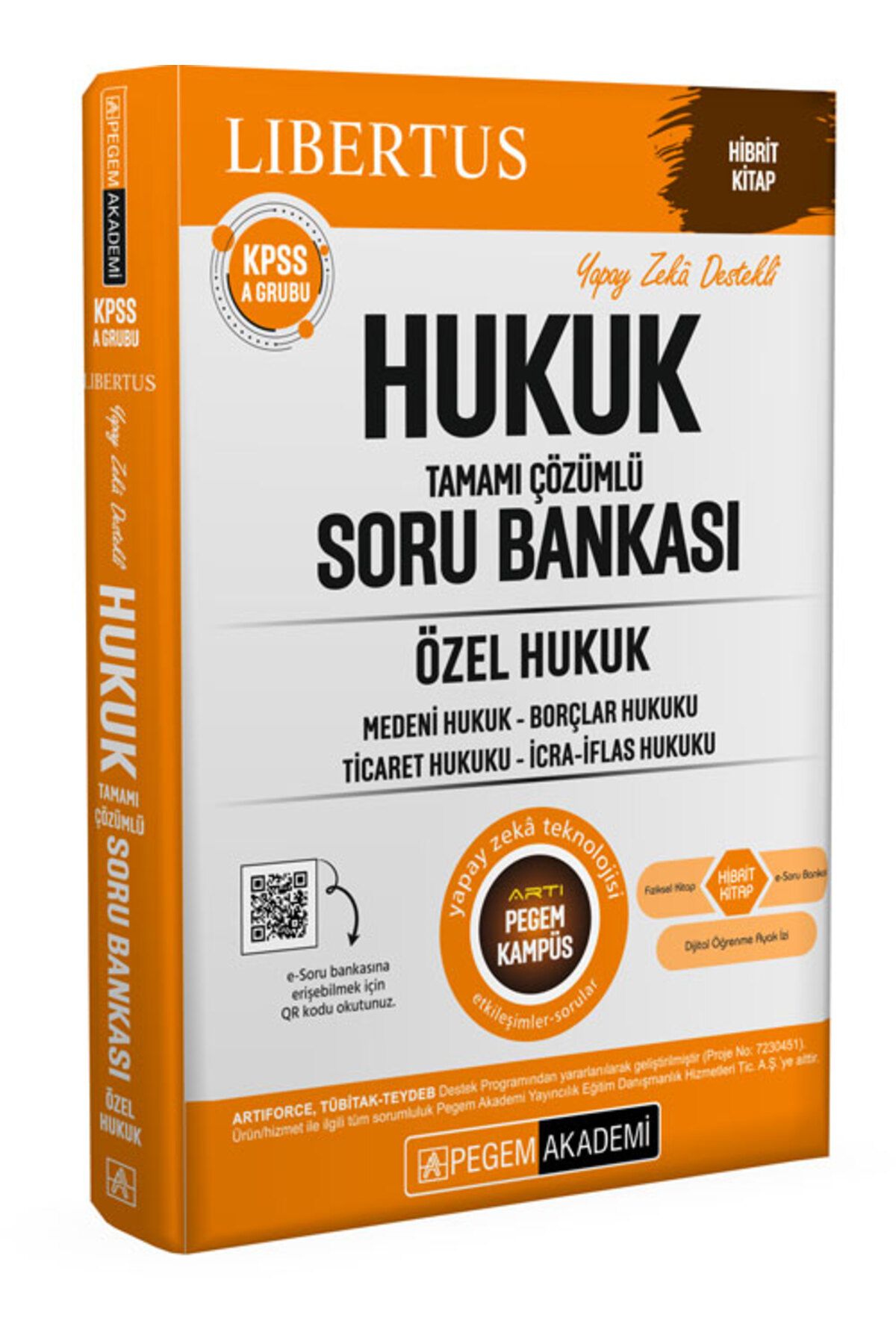Pegem Akademi Yayıncılık KPSS A Grubu Hukuk Tamamı Çözümlü Soru Bankası-Özel Hukuk Pegem Yayınları