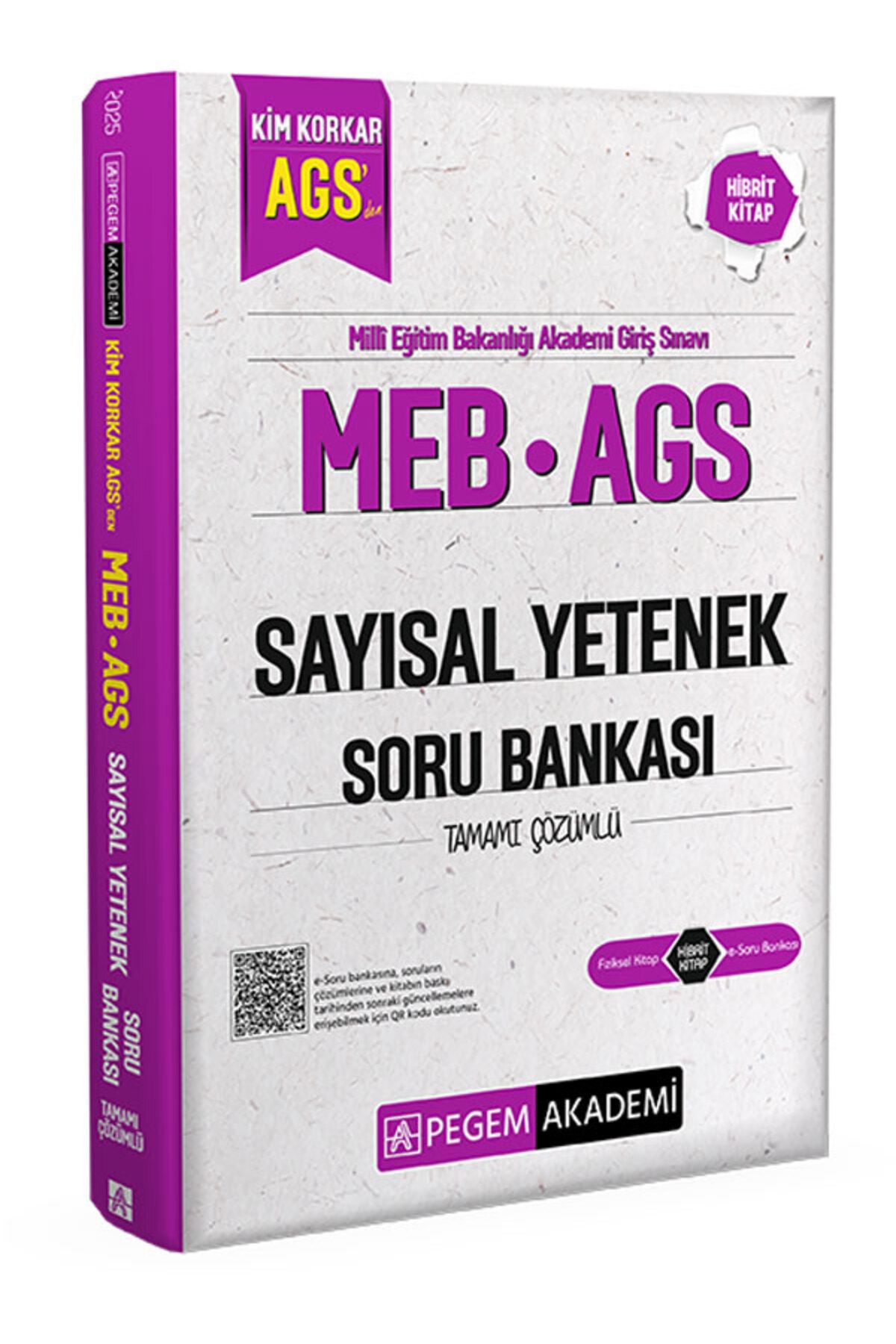 Pegem Akademi Yayıncılık MEB AGS Kim Korkar Sayısal Yetenek Soru Bankası Tamamı Çözümlü Pegem Yayınları