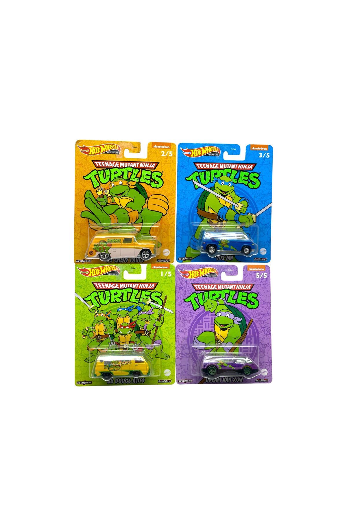 SCOWETTO Ninja Turtles Premium Arabalar 4 Lü Set