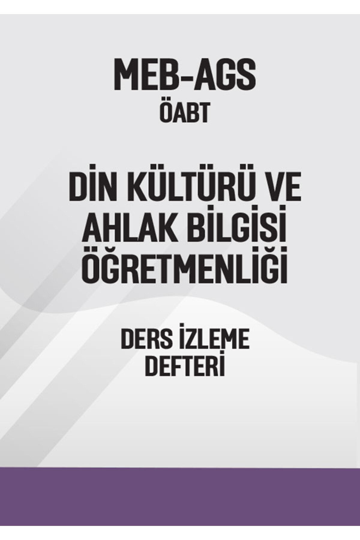 Pegem Akademi Yayıncılık MEB-AGS-ÖABT DİN KÜLTÜRÜ A.B Ders İzleme Defteri Pegem Yayınları