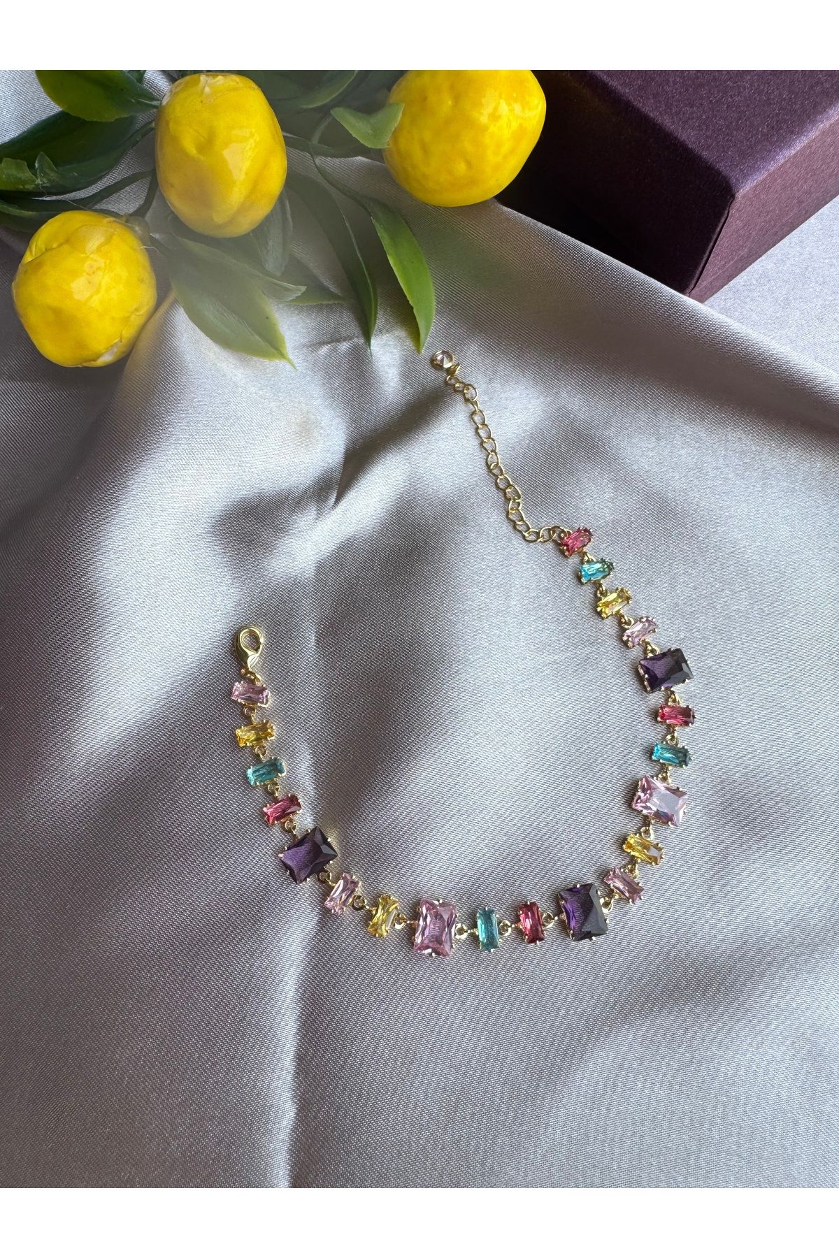Lilon Jewelry Renkli Taşlı Bileklik