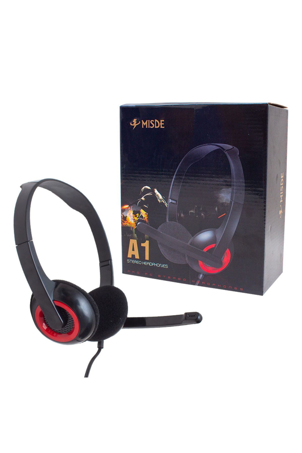 Vemora MAGICVOICE A1 3.5 MM AUX GİRİŞLİ KULAKÜSTÜ MİKROFONLU KULAKLIK (5166)
