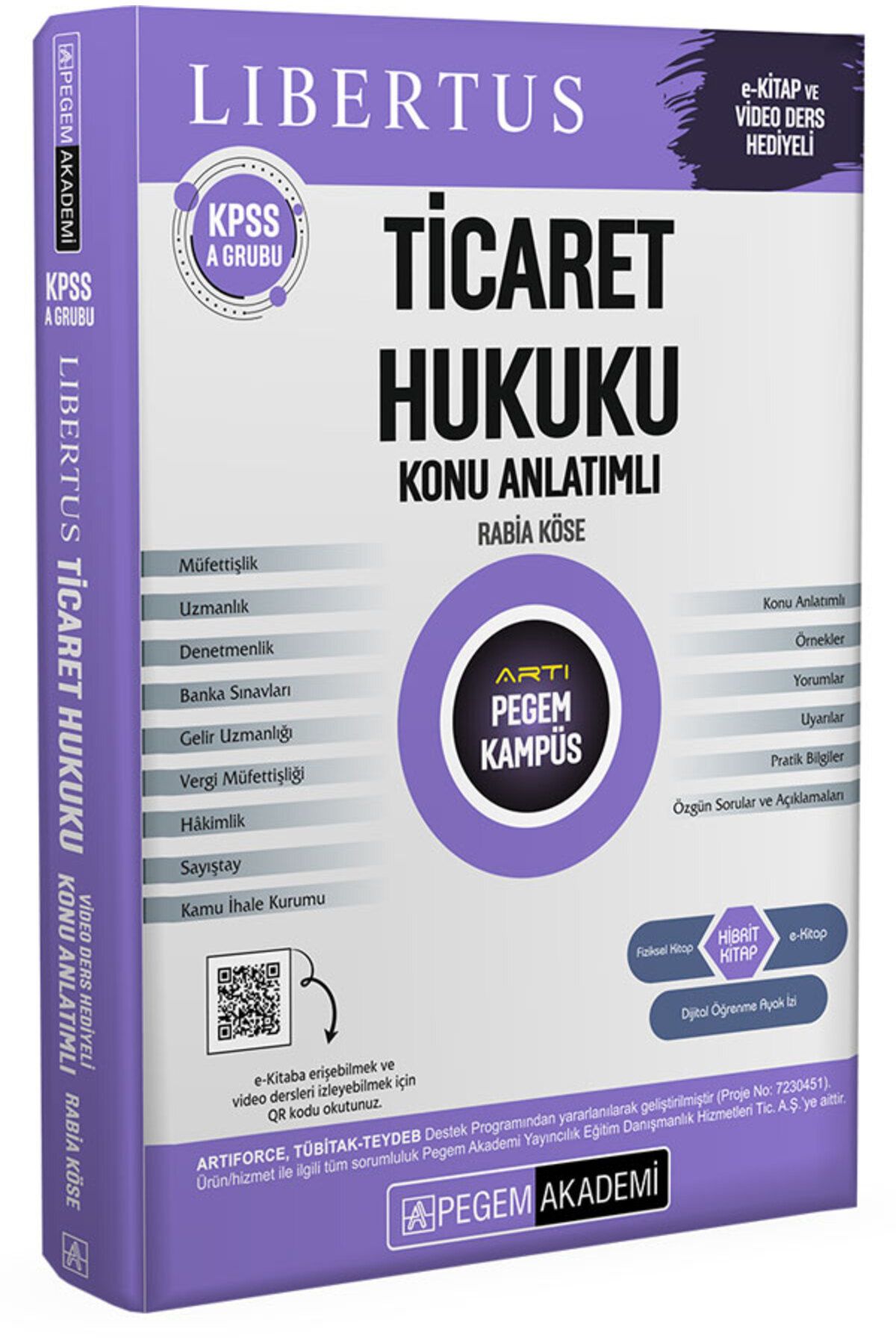 Pegem Akademi Yayıncılık KPSS A Grubu Ticaret Hukuku Konu Anlatımlı Pegem Yayınları