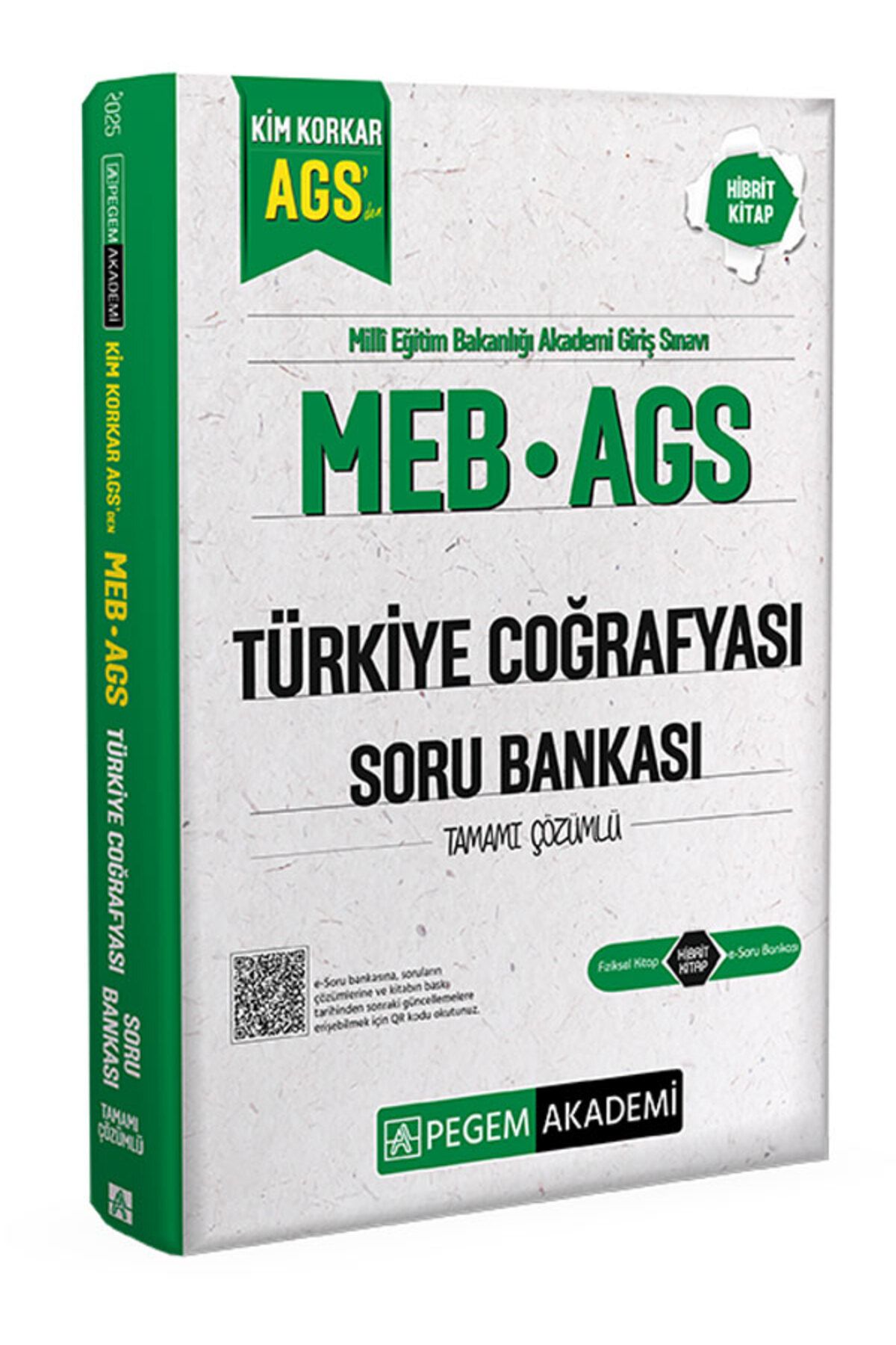 Pegem Akademi Yayıncılık MEB AGS Kim Korkar Türkiye Coğrafyası Soru Bankası Tamamı Çözümlü Pegem Yayınları