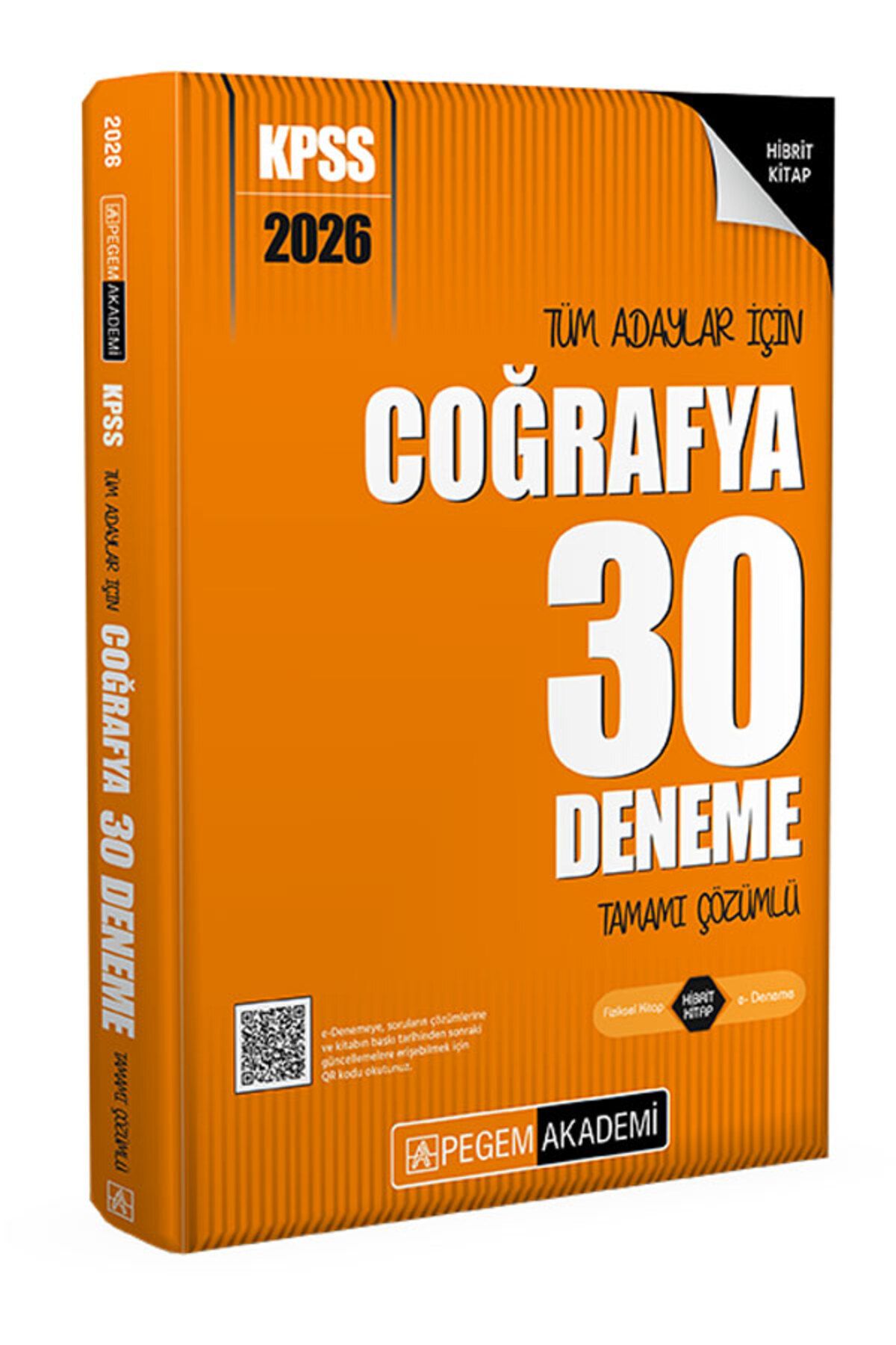Pegem Akademi Yayıncılık 2026 KPSS Tüm Adaylar İçin Coğrafya 30 Deneme Tamamı Çözümlü Pegem Yayınları
