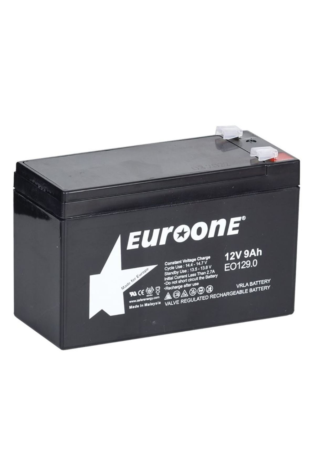 Vemora EUROONE EO-1212 12 VOLT - 12 AMPER AKÜ (151 X 98 X 95 MM) (5166)