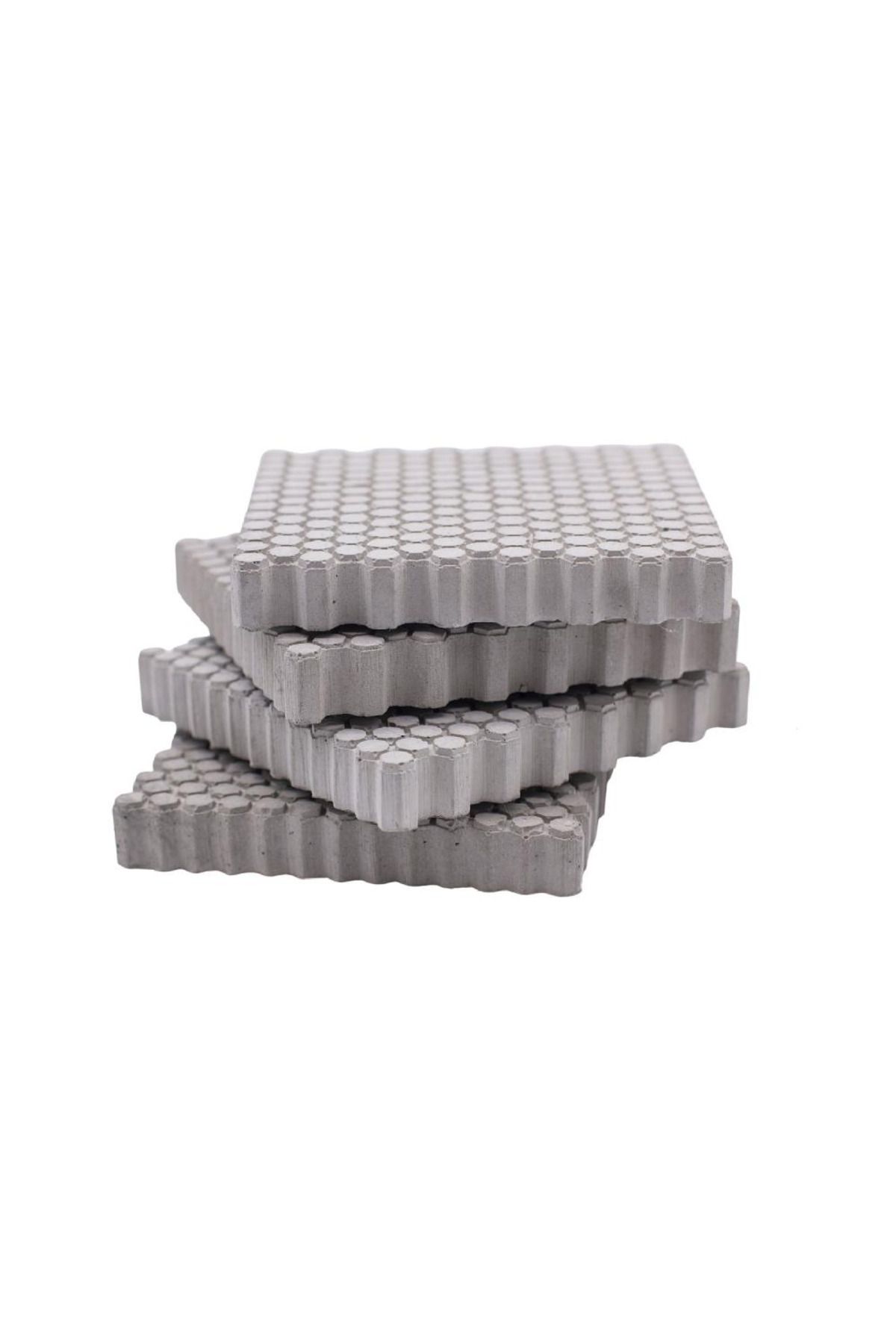 Ovebu Petek Dokulu Beton Bardak Altlığı