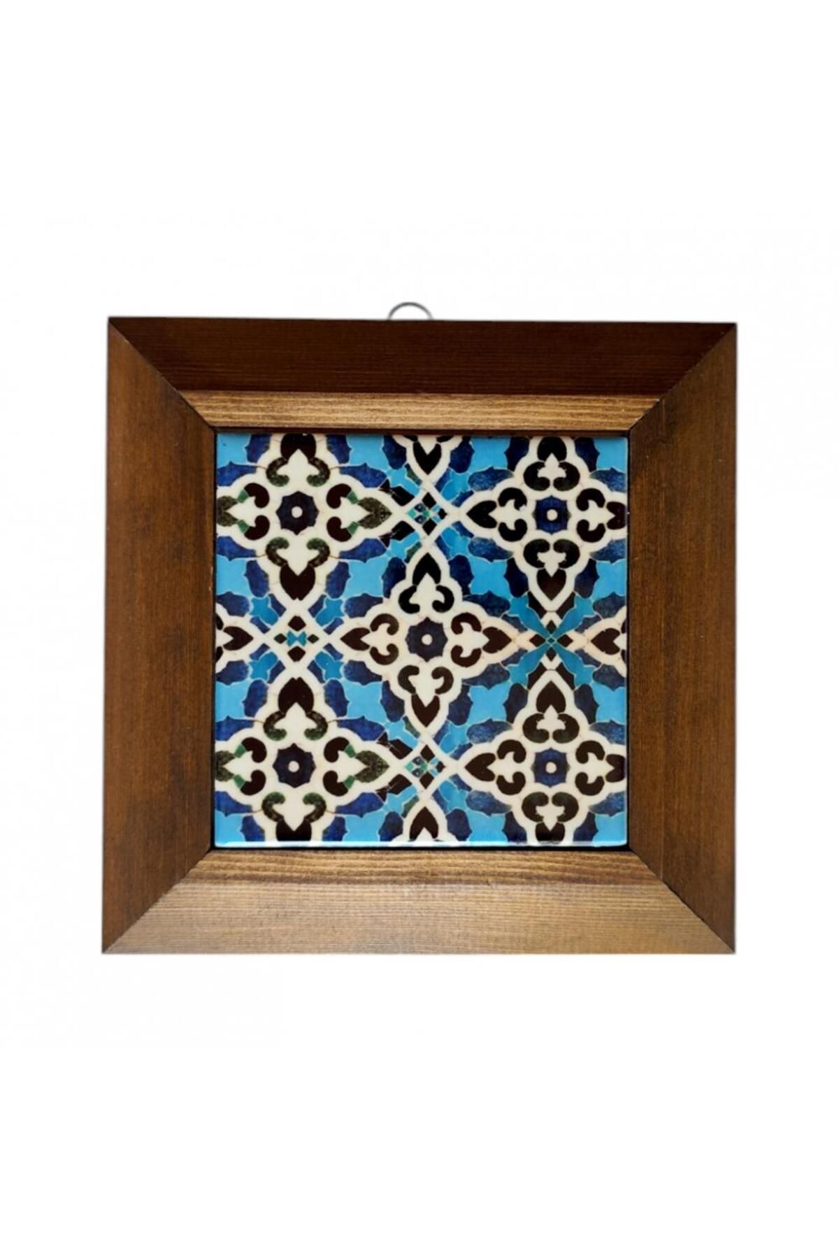 Ovebu Ahşap Çerçeveli Dekoratif Seramik Tablo. SRMK-2024110