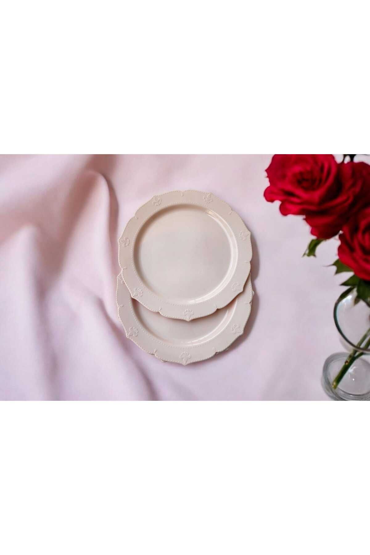 Evinizin Yardımcısı Mika Tabak& Parti Tabak&parti Mika Tabak & PUDRA.PEMBE 23 cm 6 adet